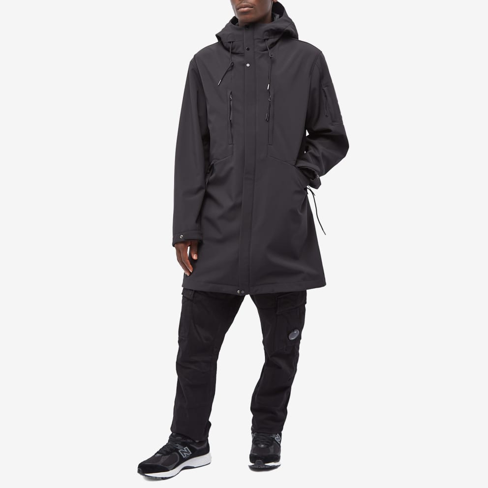 Cp Company Shell-R A/W Hooded Parka In Black