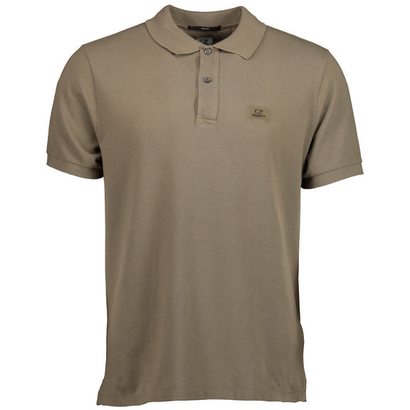 Cp Company Slim Fit Polo Shirt 098A Butternut Brown