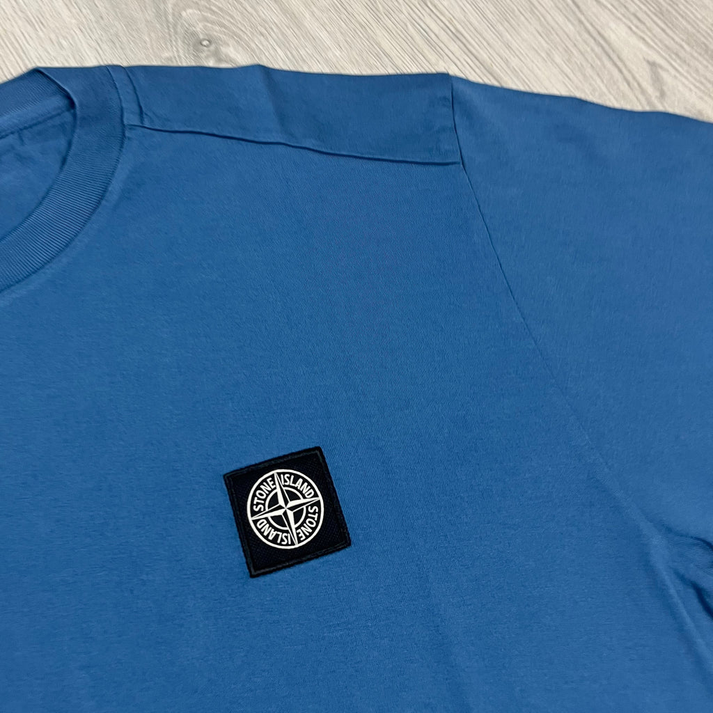 Stone Island Patch T-Shirt - Avio Blue
