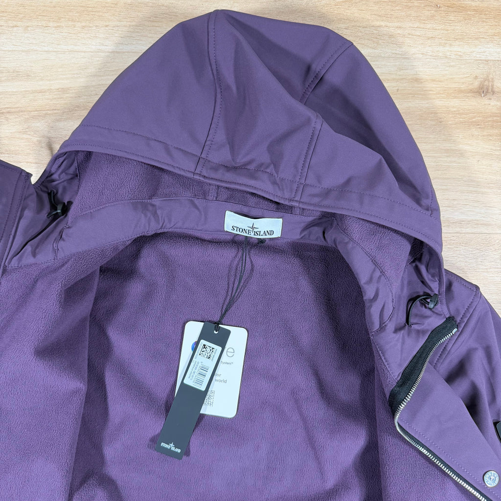 Stone Island Soft Shell-R Jacket in Amaranth