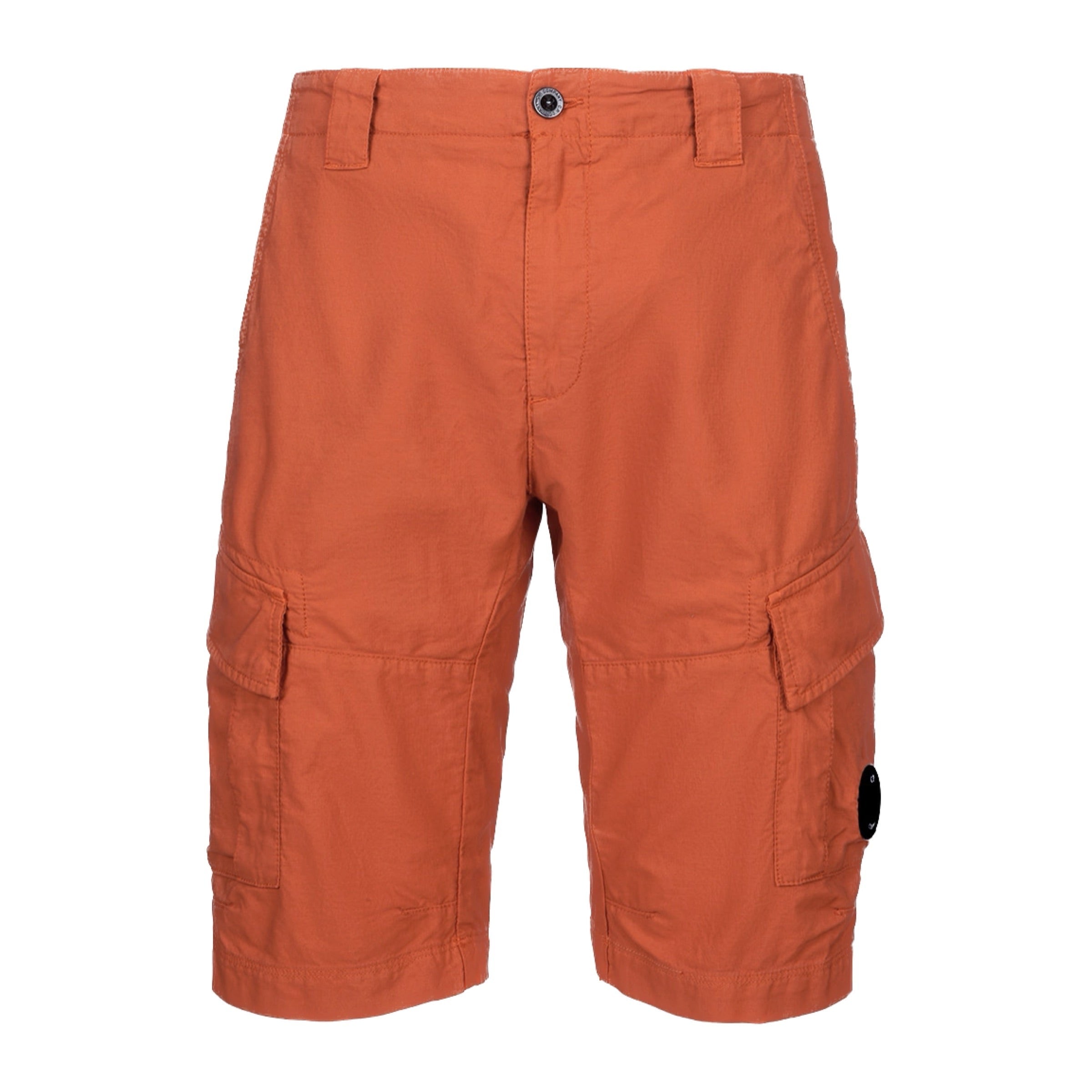 Cp Company Ottoman Lens Cargo Shorts Harvest Pumpkin