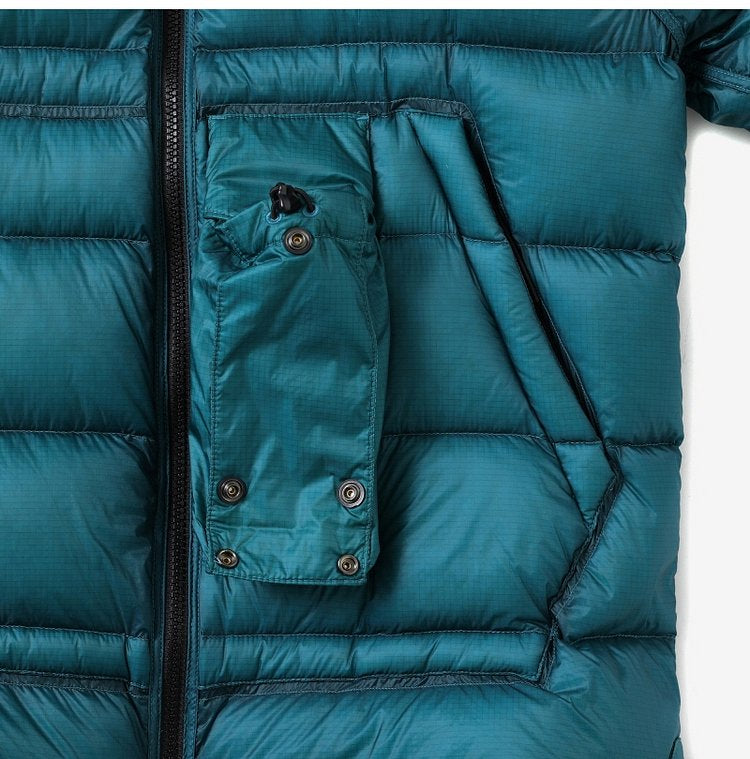 Cp Company D.D. Shell Lens Down Jacket 172A Spruce Blue