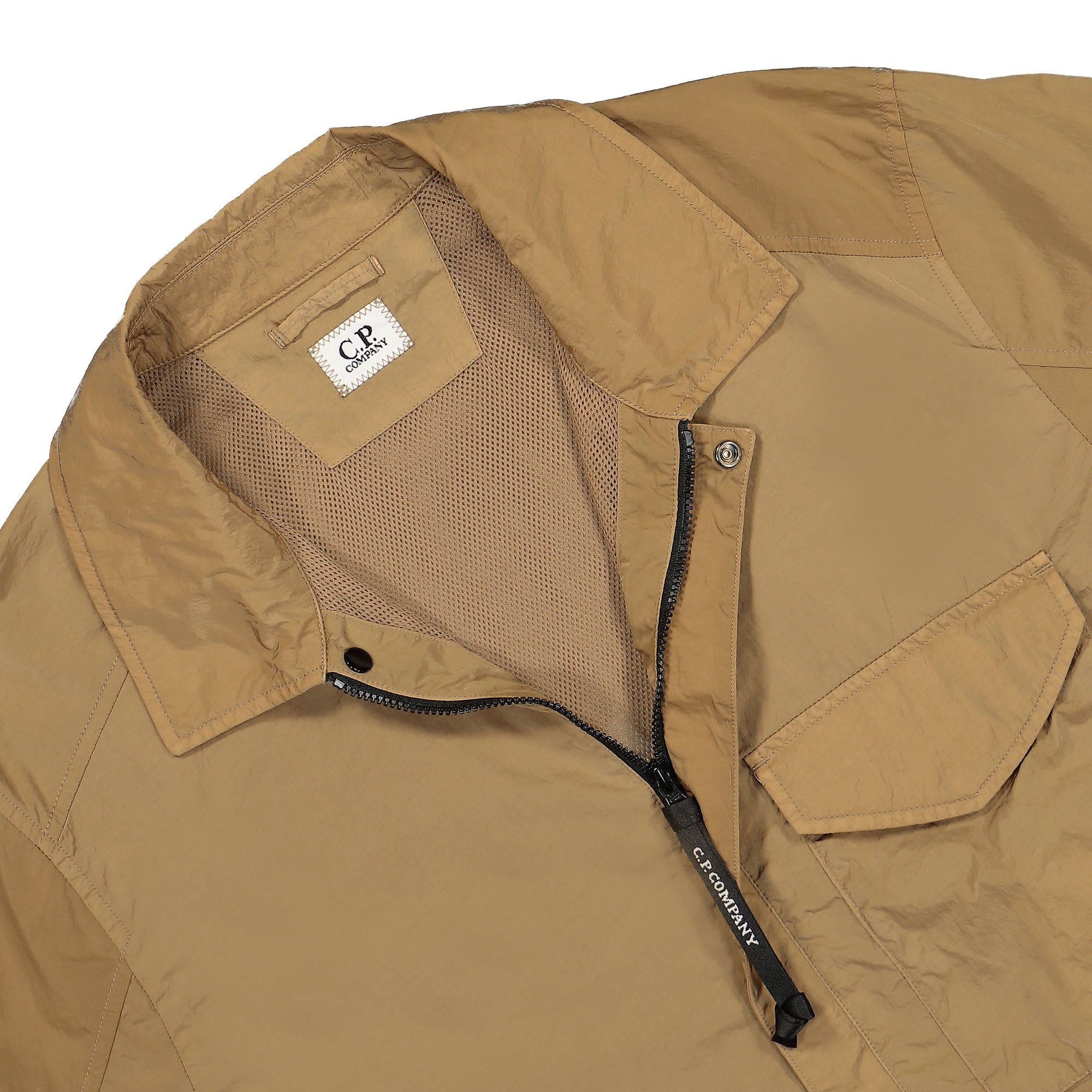 Cp Company Chrome-R Overshirt In Lead Grey