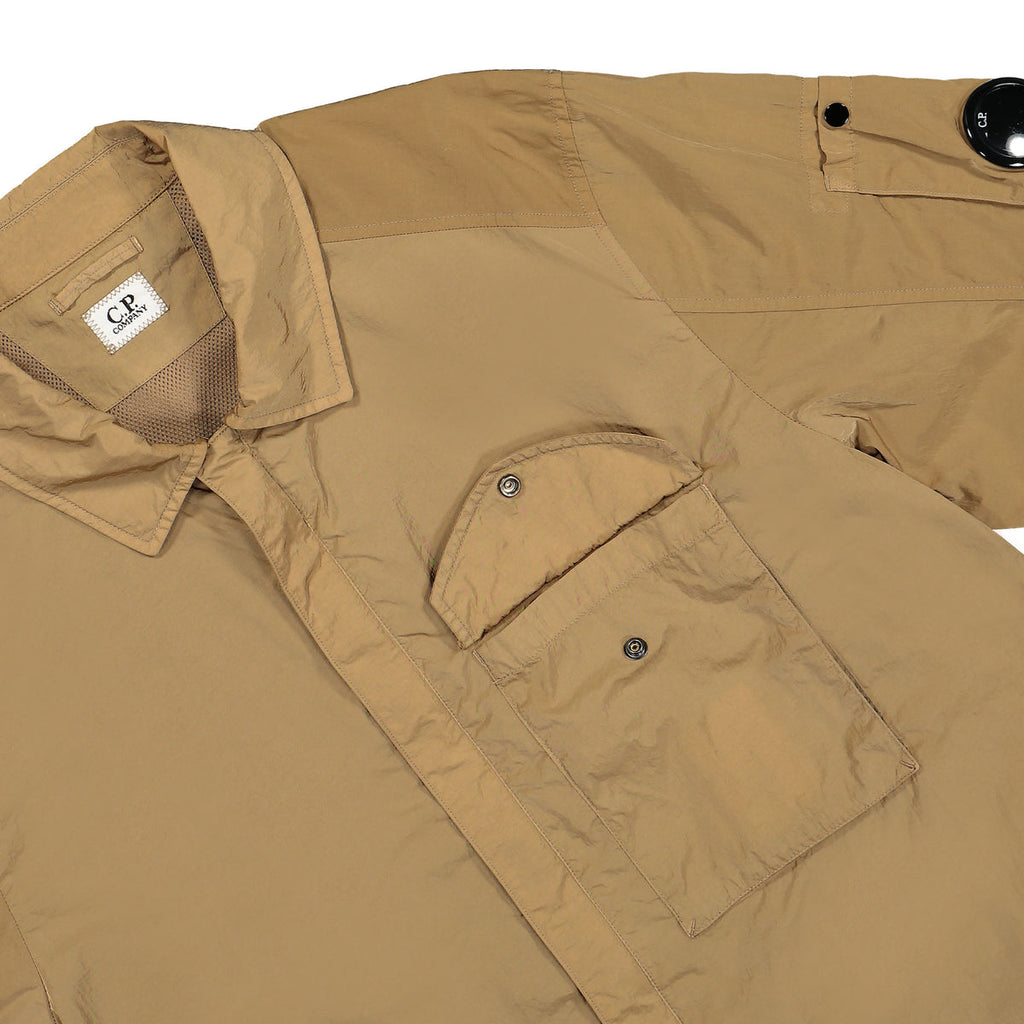 Cp Company Chrome-R Overshirt In Lead Grey
