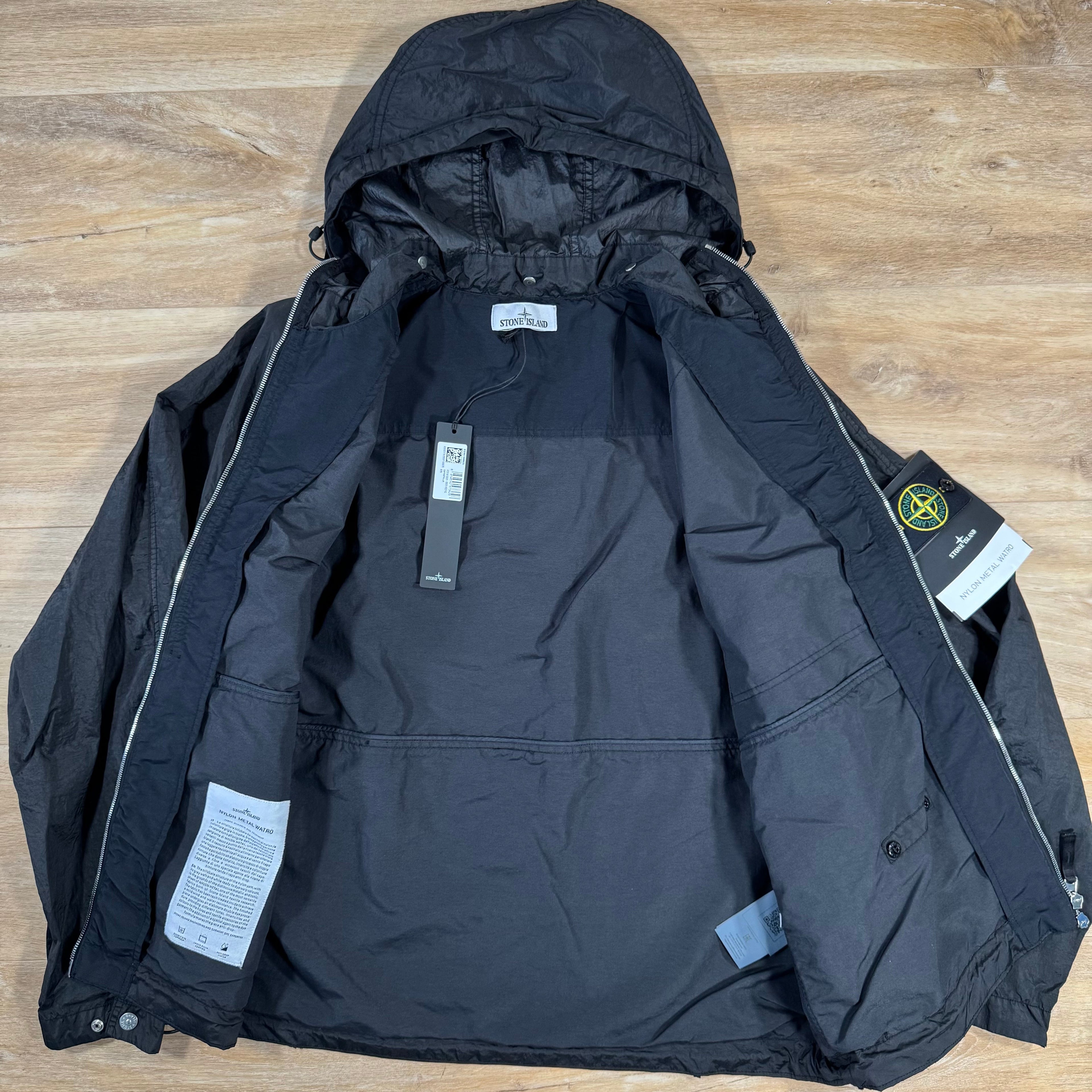 Stone Island Nylon Metal Watro-TC Convertible Jacket in Black
