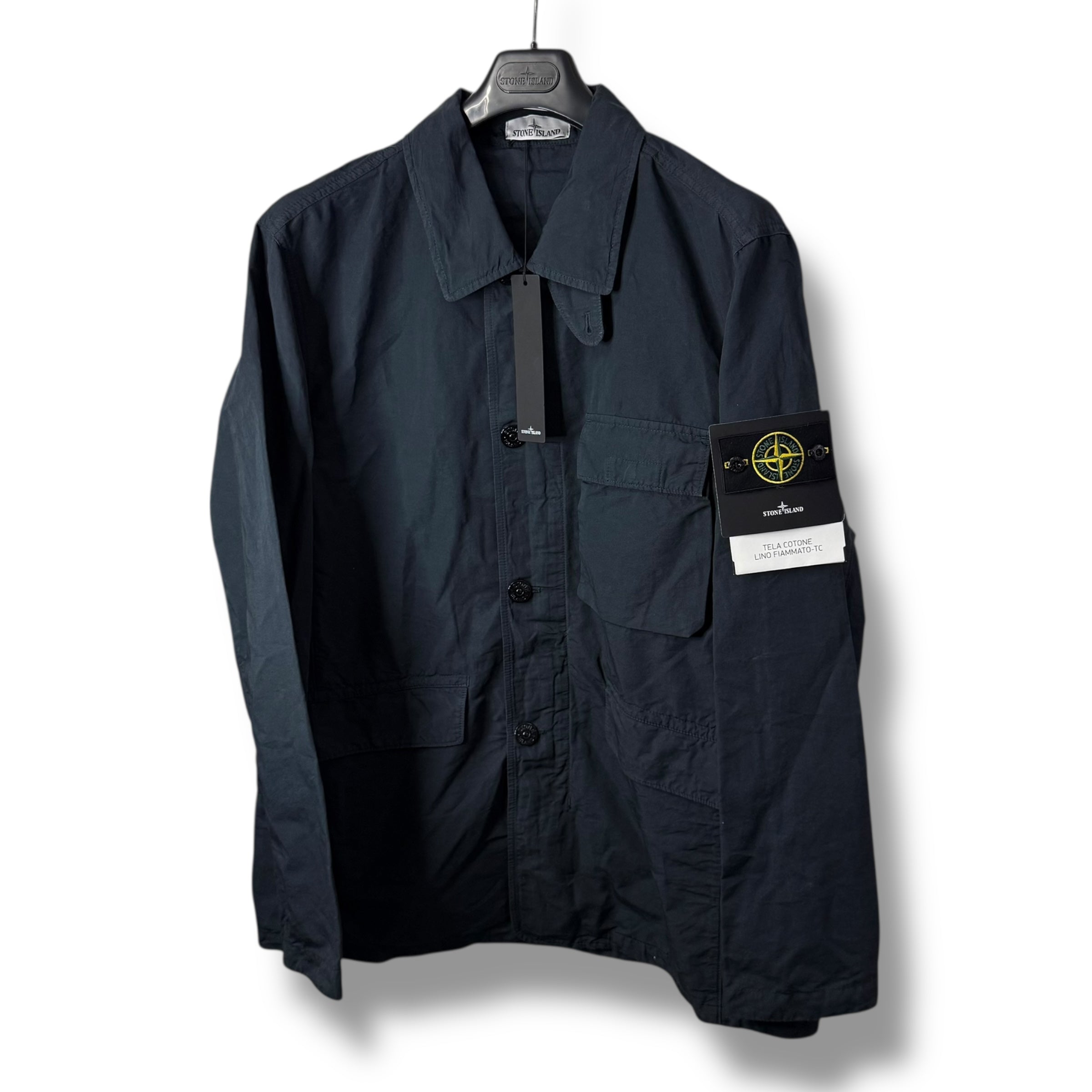 Stone Island Tela Cotone Lino Fiammato-TC (2XL, 26”)