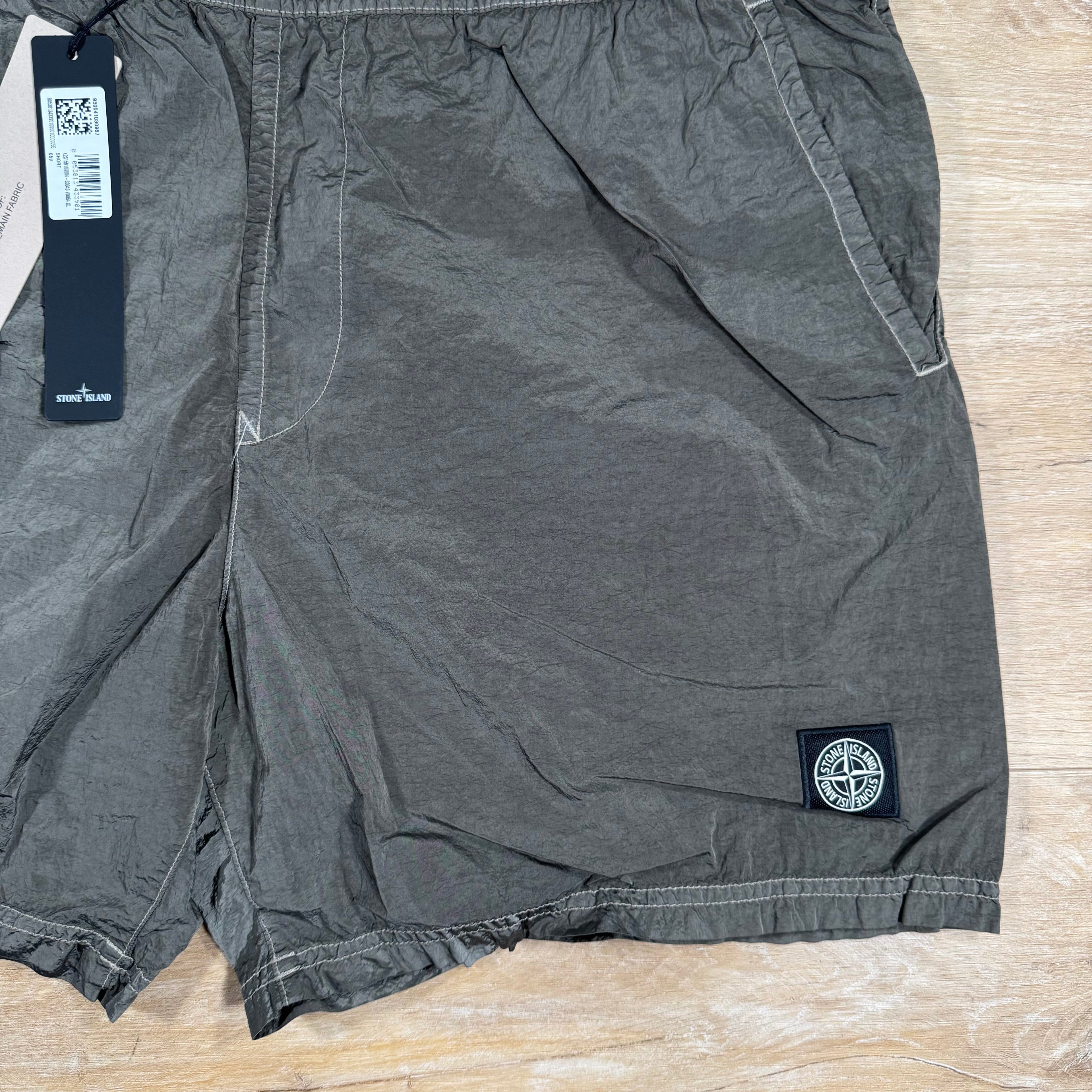 Stone Island Nylon Metal Swim Shorts in Military Green