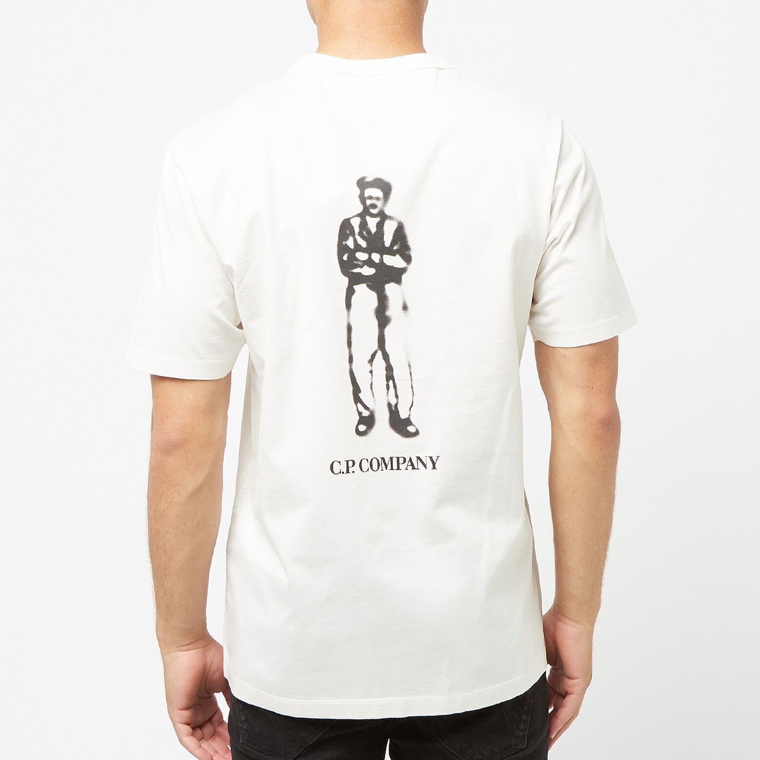 Cp Company Mercerized Cotton Sailor Logo T-Shirt in White