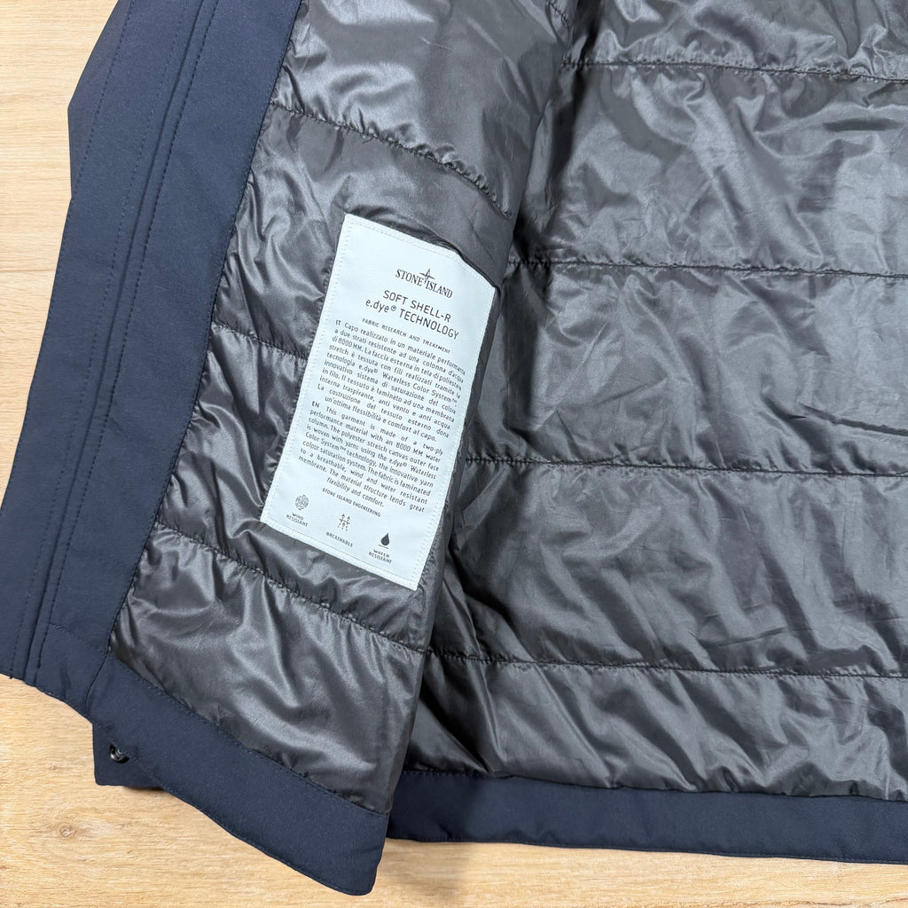 Stone Island Soft Shell-R with Primaloft Jacket in Navy