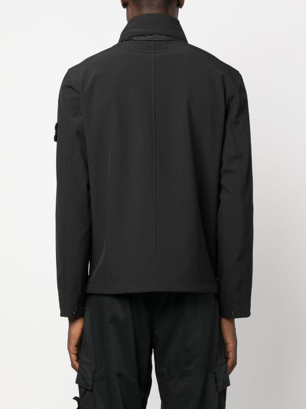 Stone Island A/W Soft Shell-R E.Dye Jacket Black