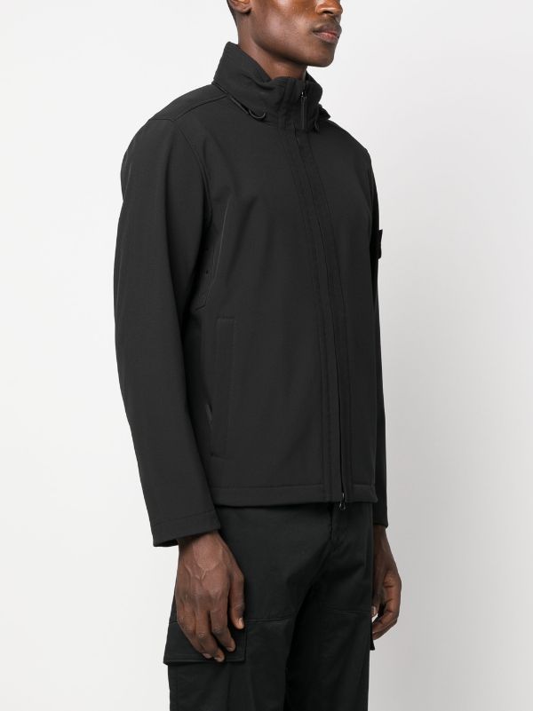 Stone Island A/W Soft Shell-R E.Dye Jacket Black