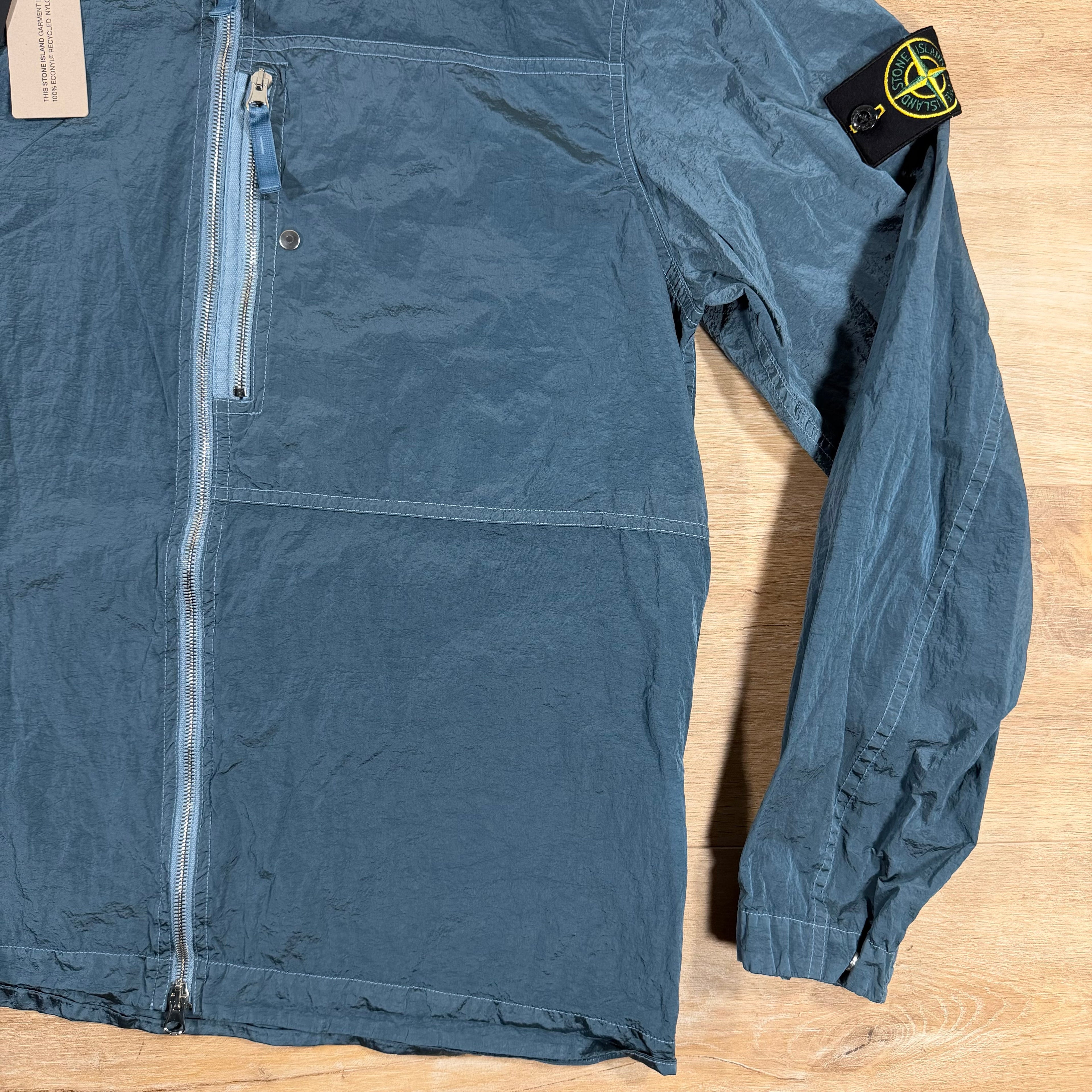 Stone Island Nylon Metal Overshirt in Steel Blue