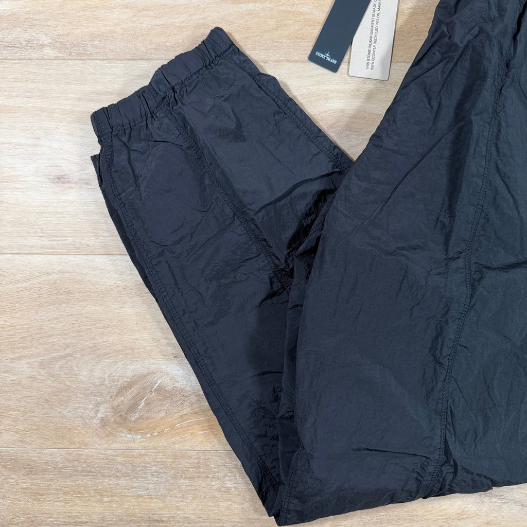Stone Island Nylon Metal Loose Fit Cargo Trousers in Black
