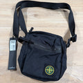 Stone Island Aluminium Tela Pouch Bag in Black