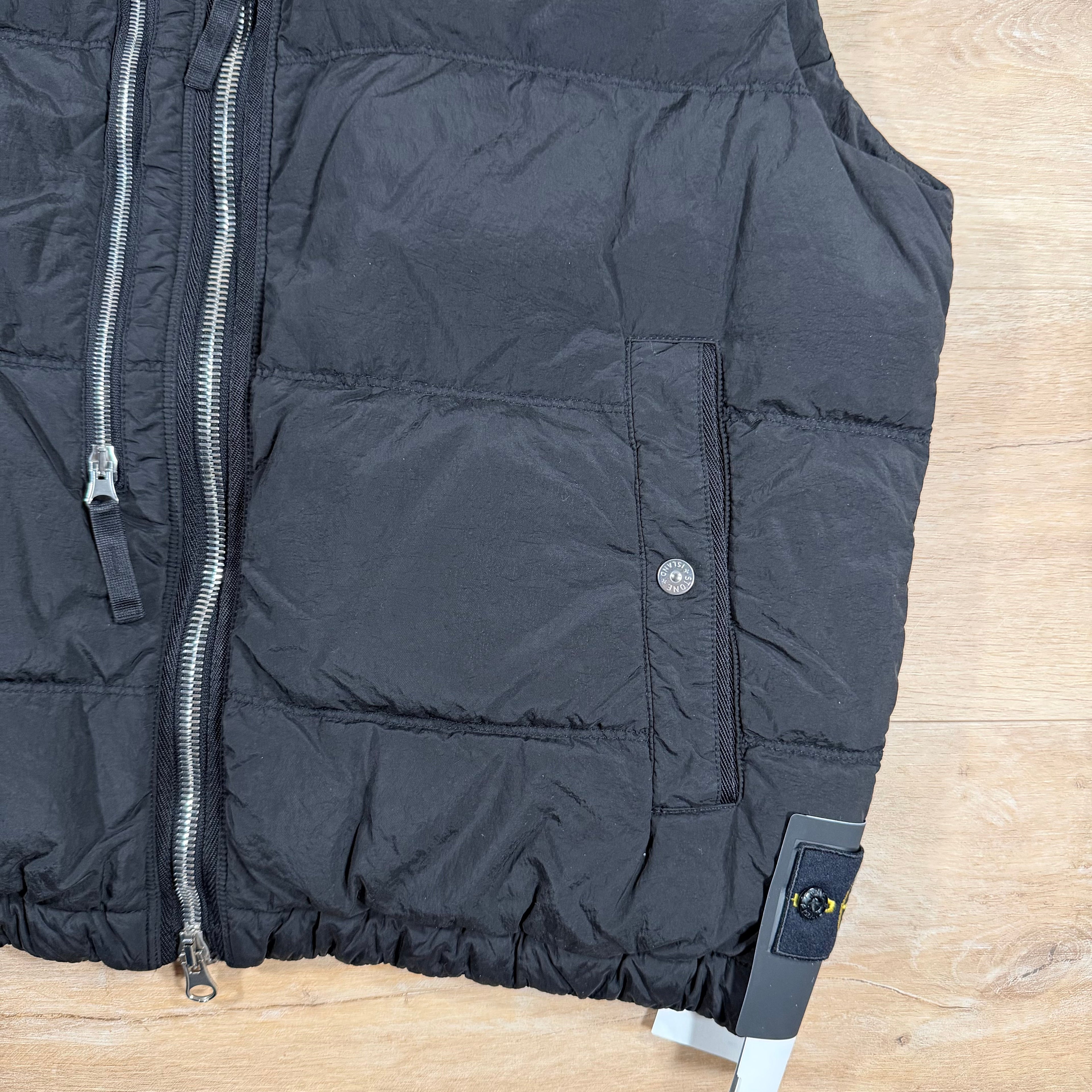 Stone Island Nylon Metal Down Vest in Black