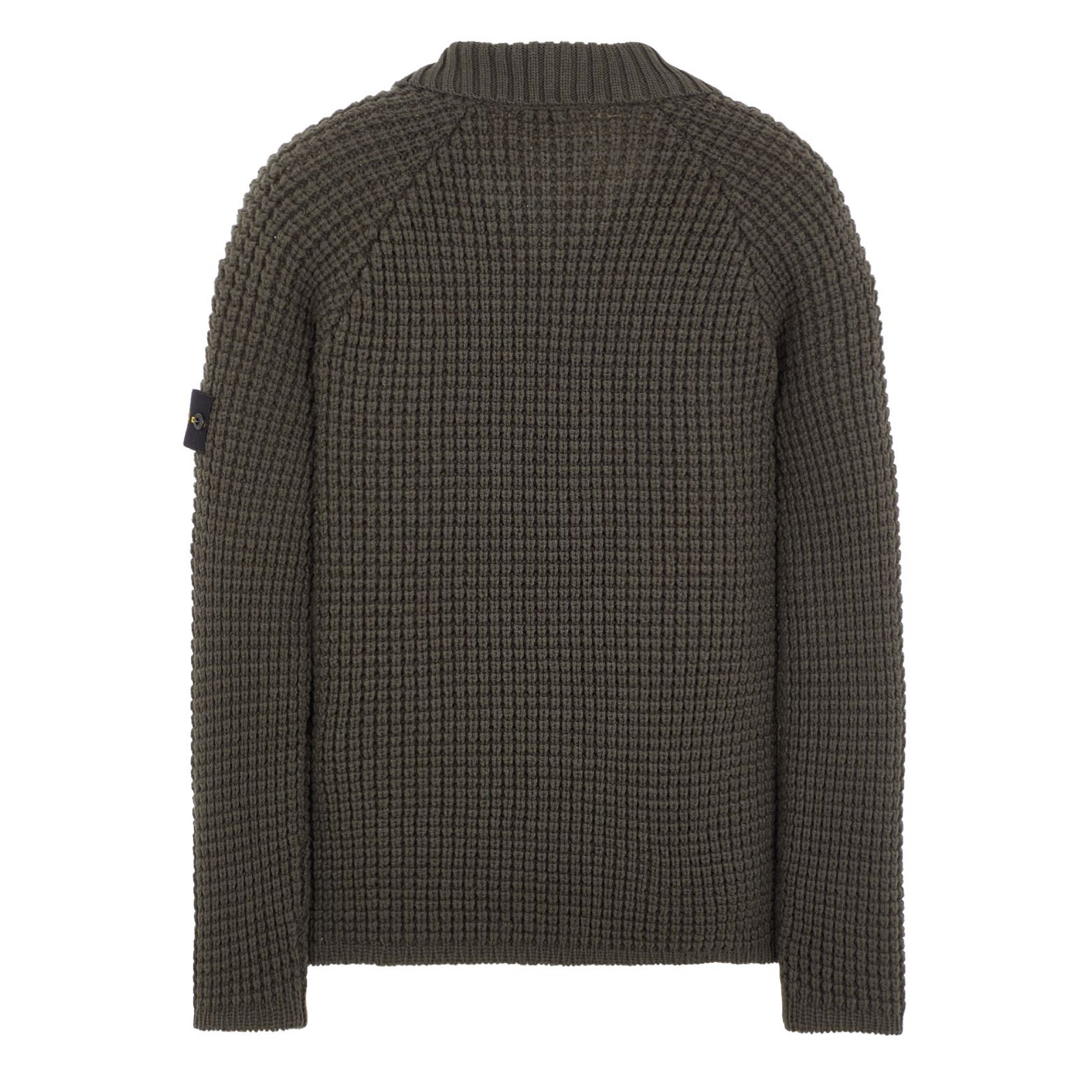 Stone Island Heavy Knit Sweatshirt in Olive
