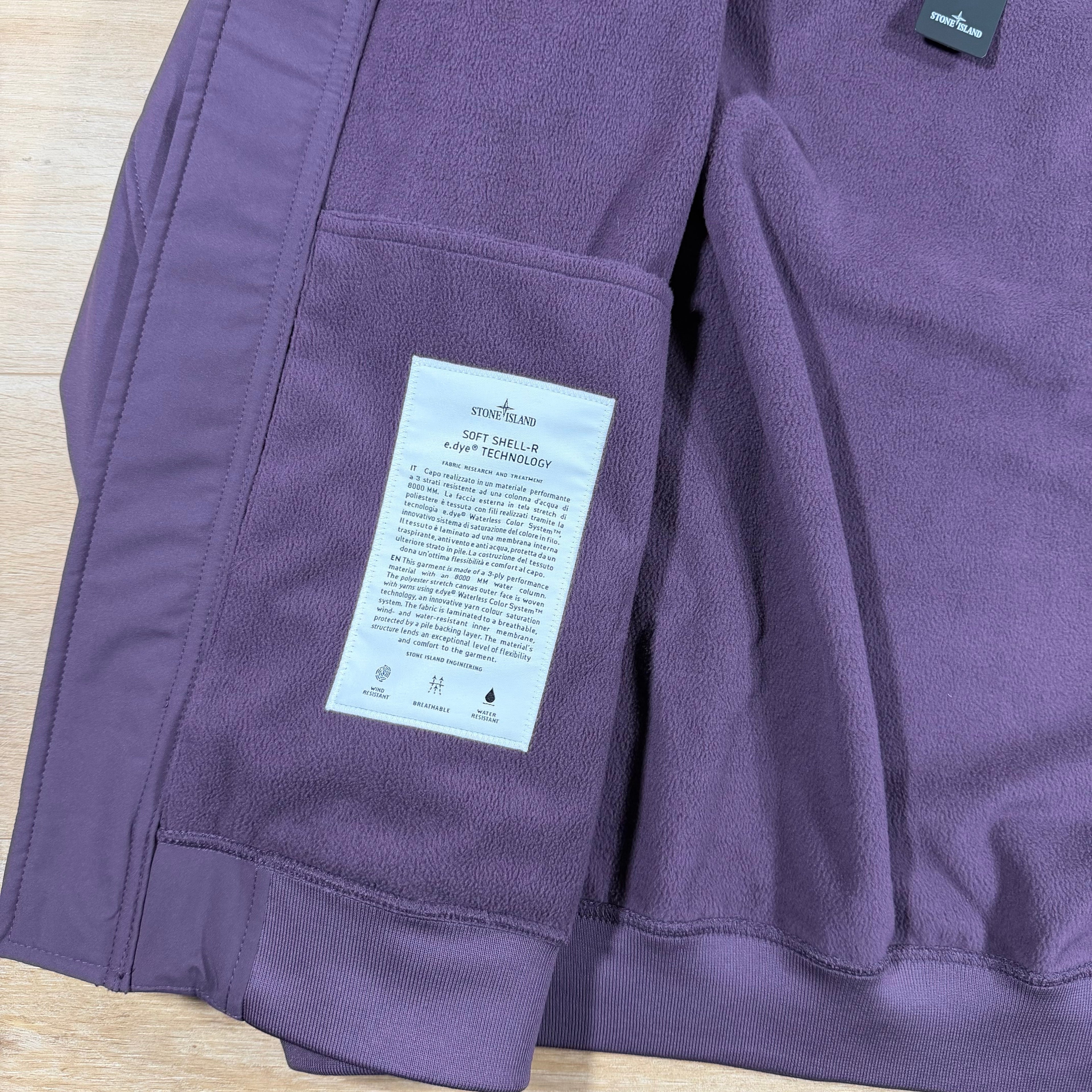 Stone Island Soft Shell-R Jacket in Amaranth