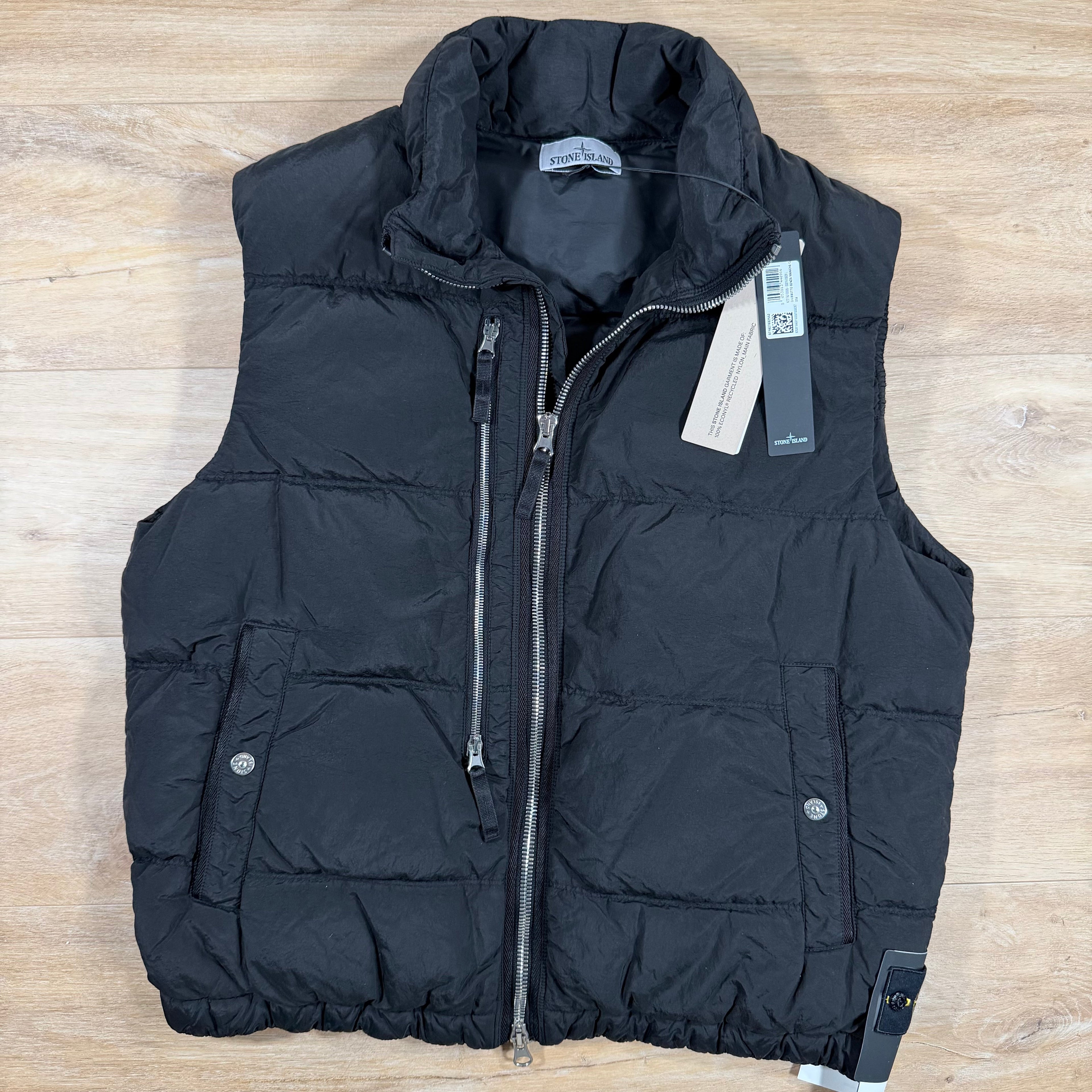 Stone Island Nylon Metal Down Vest in Black