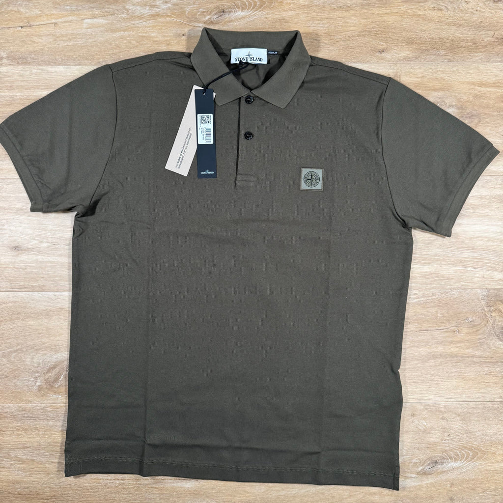 Stone Island Regular Fit Polo Shirt in Military Green