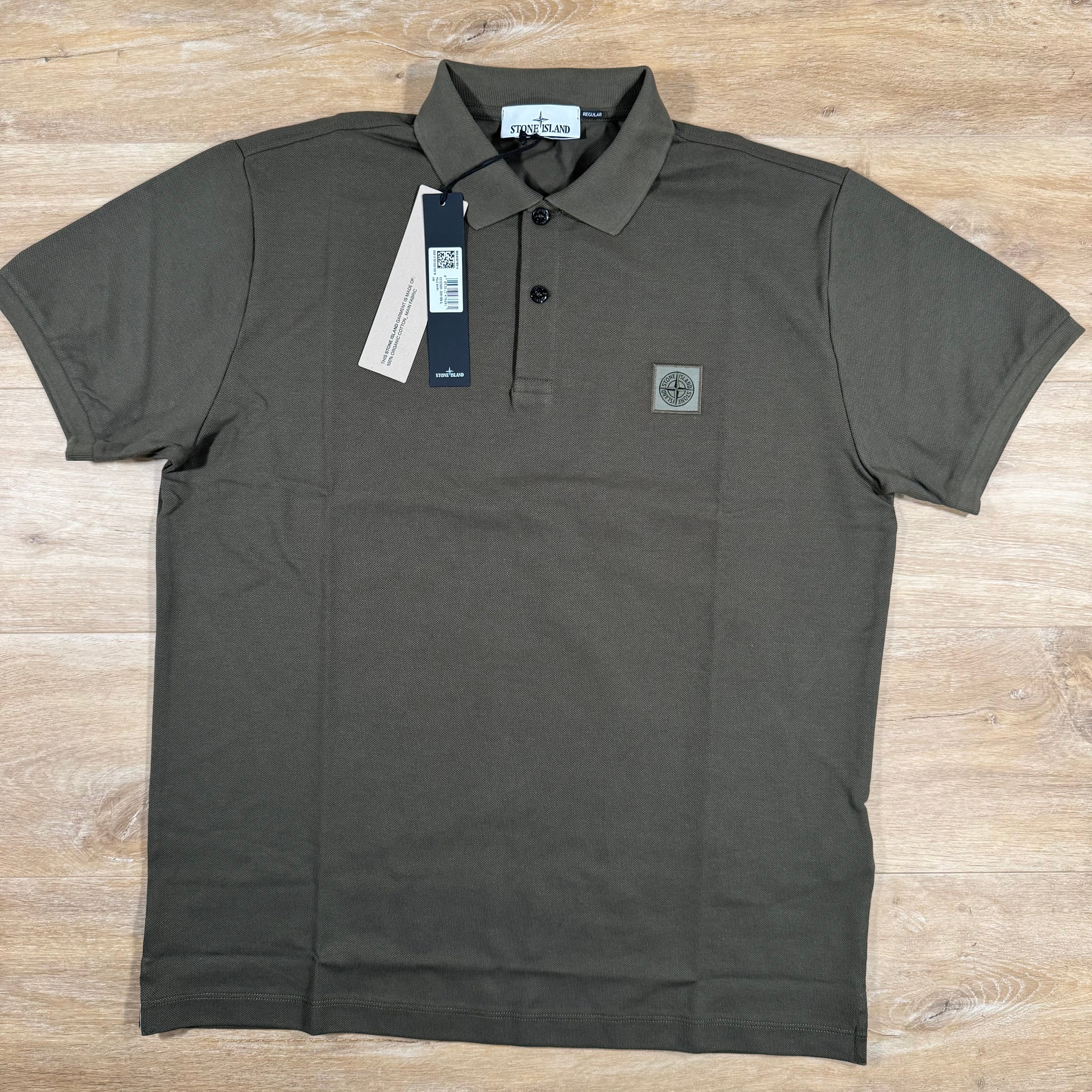 Stone Island Regular Fit Polo Shirt in Military Green