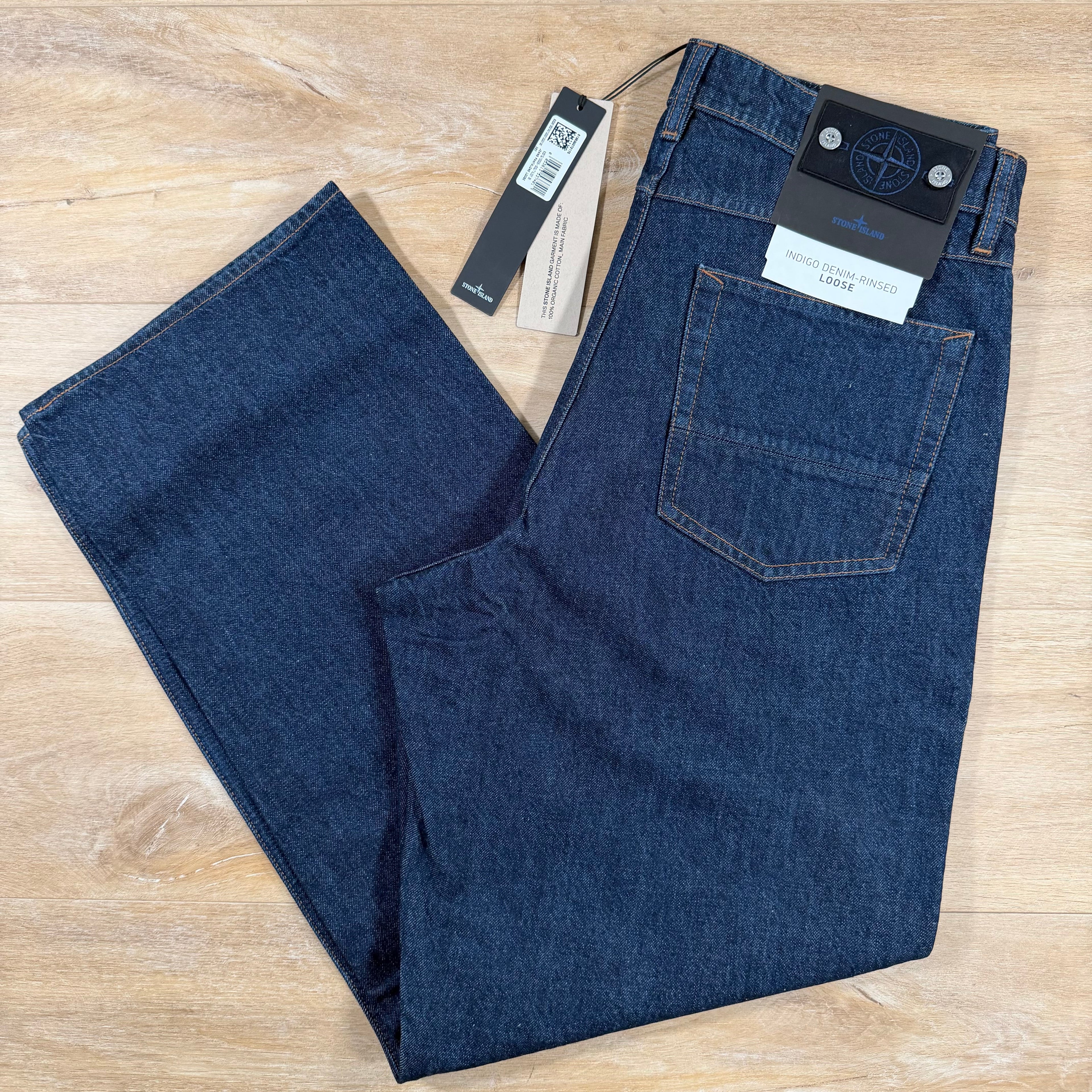 Stone Island Indigo Denim Jeans - Loose
