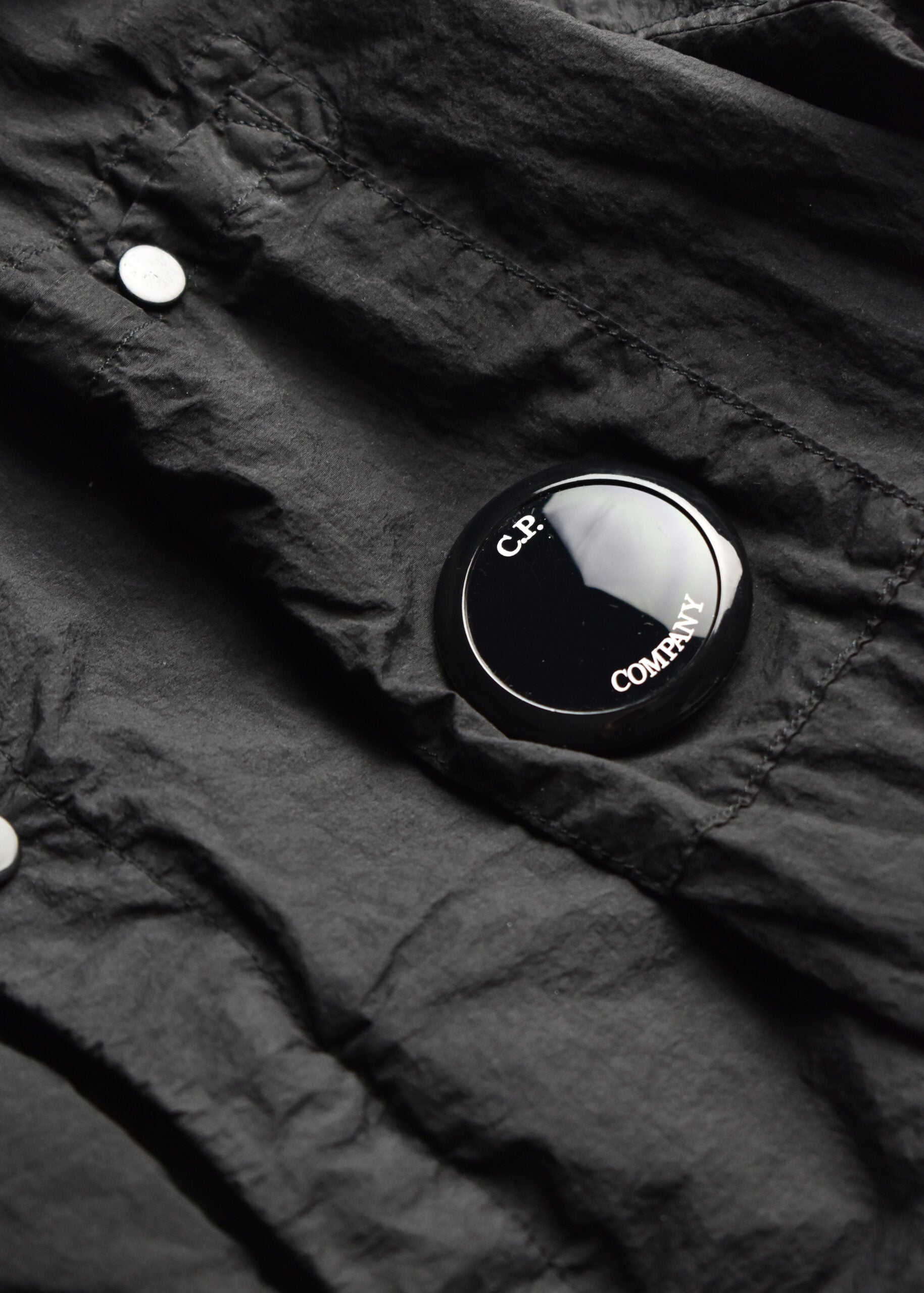 Cp Company Taylon L Nylon Overshirt in Griffin Grey