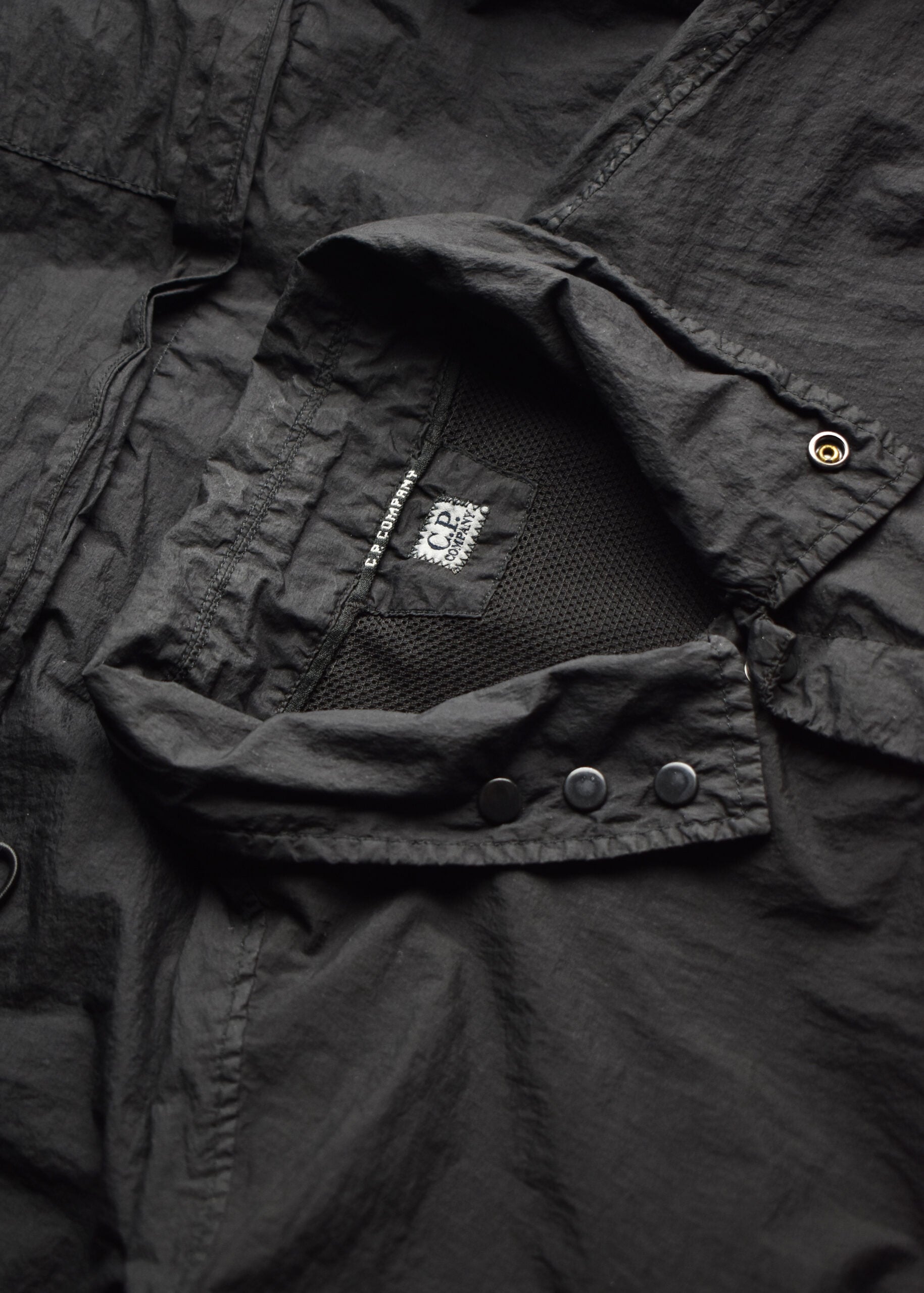 Cp Company Taylon L Nylon Overshirt in Griffin Grey