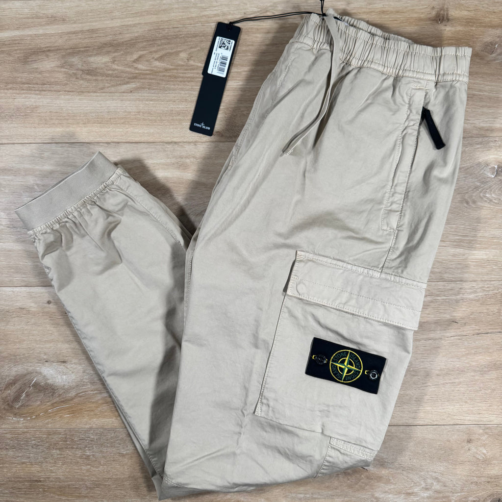 Stone Island Stretch Cargo Pants in Desert