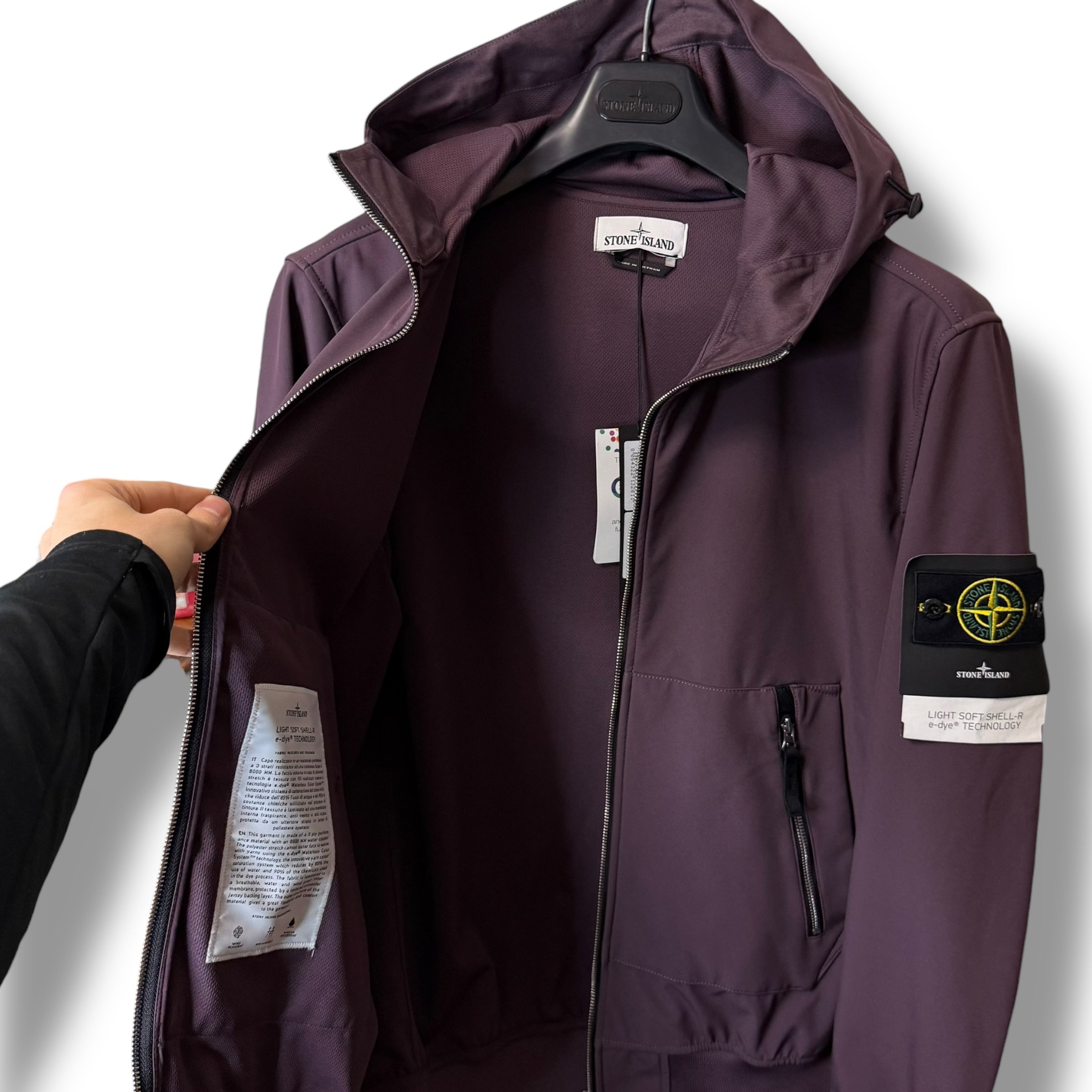 Stone Island Soft Shell Parka (XL, 25.5”)