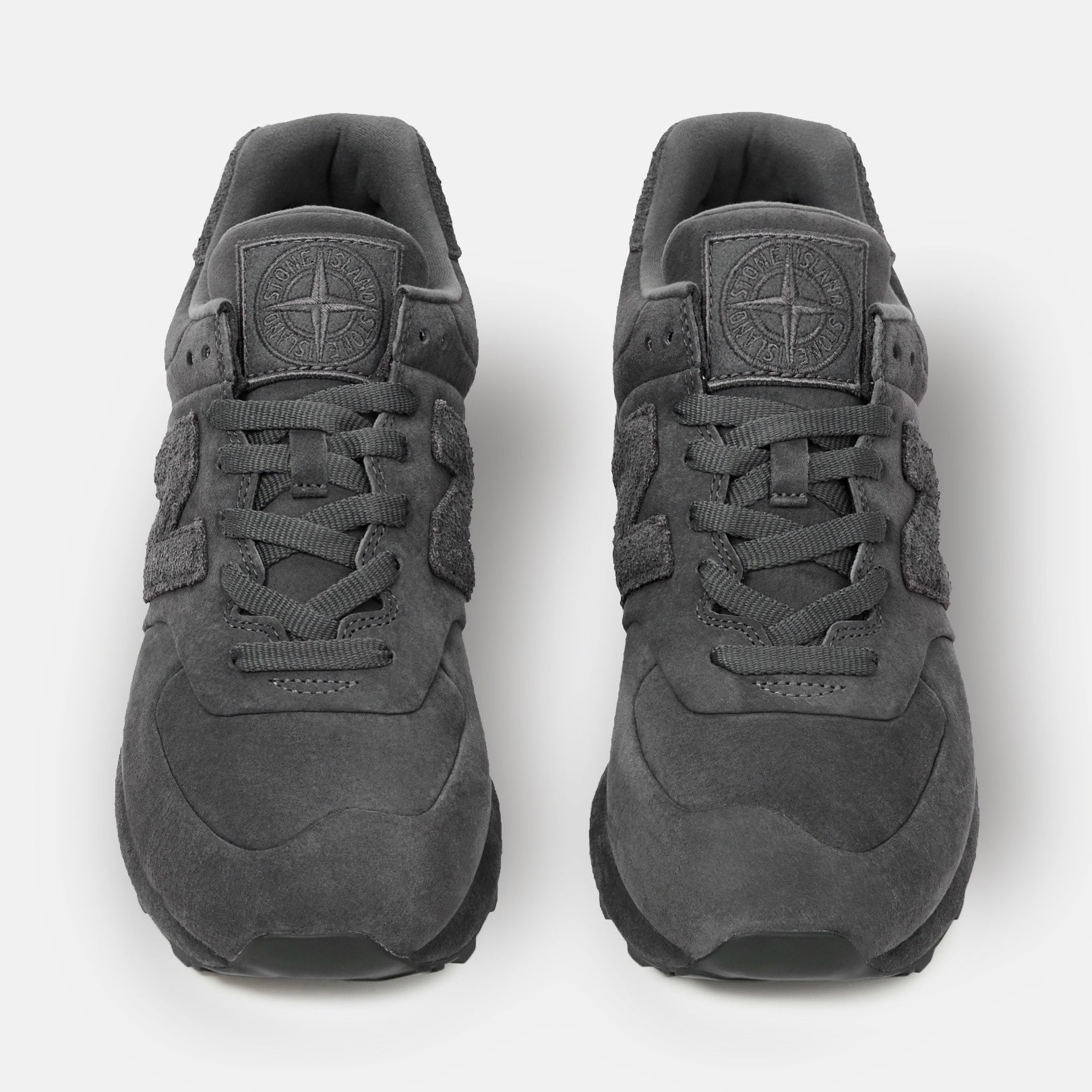 Stone Island x New Balance 574 Ghost Trainers in Dark Grey