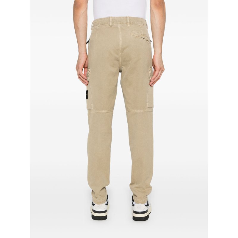 Stone Island Re-T Cargo Pants In Stucco
