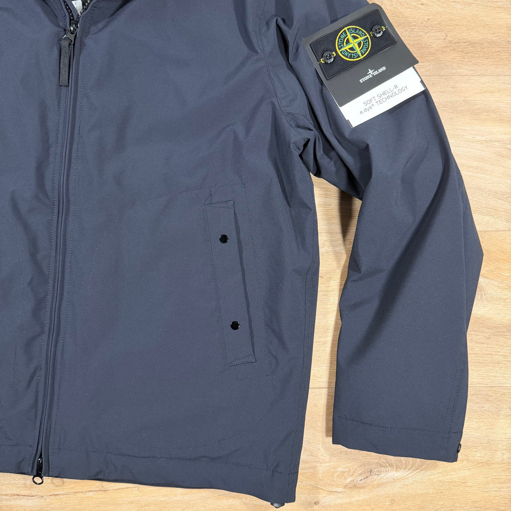 Stone Island Soft Shell-R with Primaloft Jacket in Navy