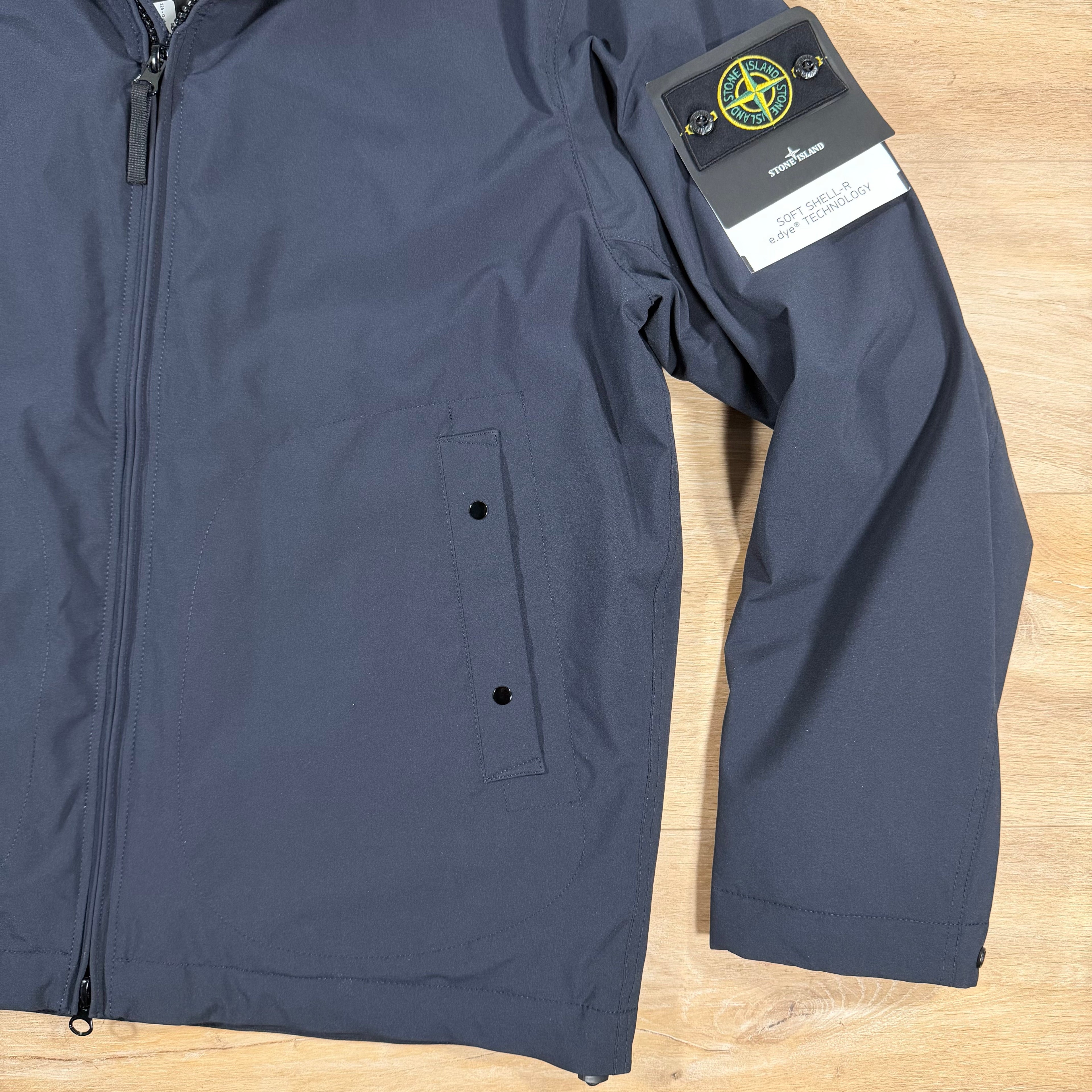 Stone Island Soft Shell-R with Primaloft Jacket in Navy