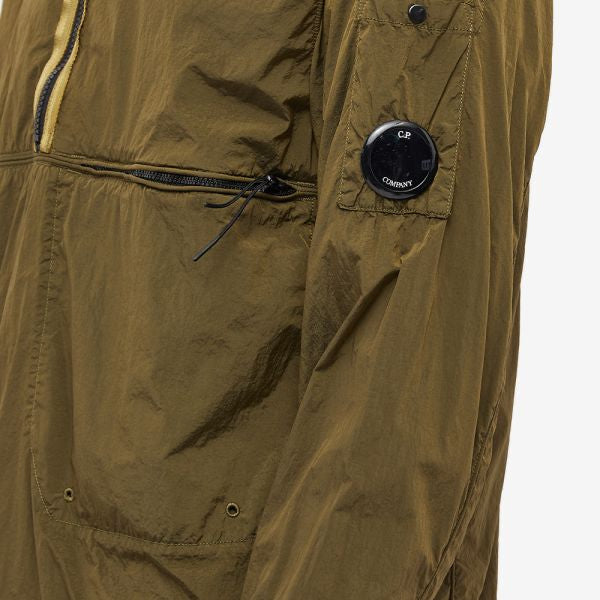 Cp Company Cr - L Lens Half Zip Overshirt in Green Moss
