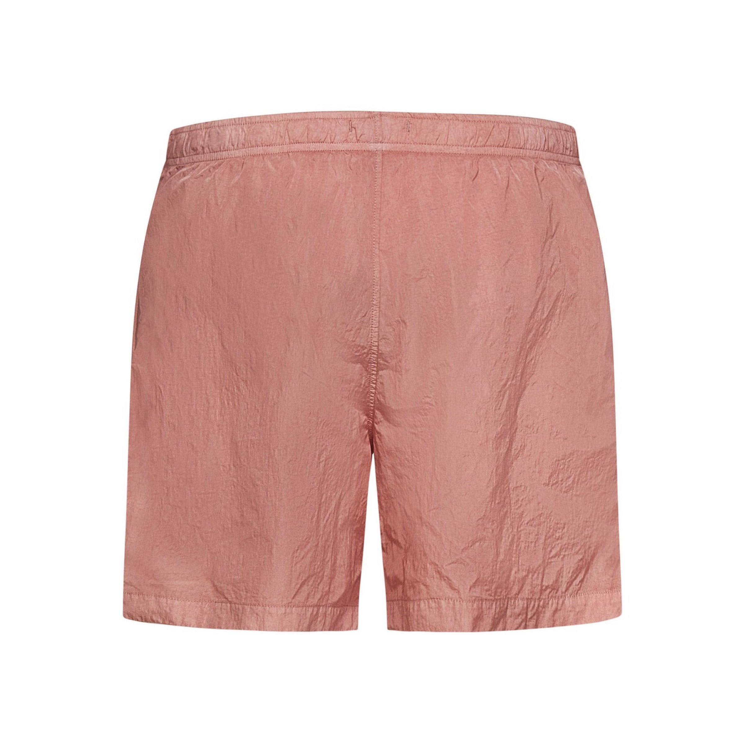 Cp Company Eco-Chrome R Stitch Logo Swim Shorts Pale Mauve