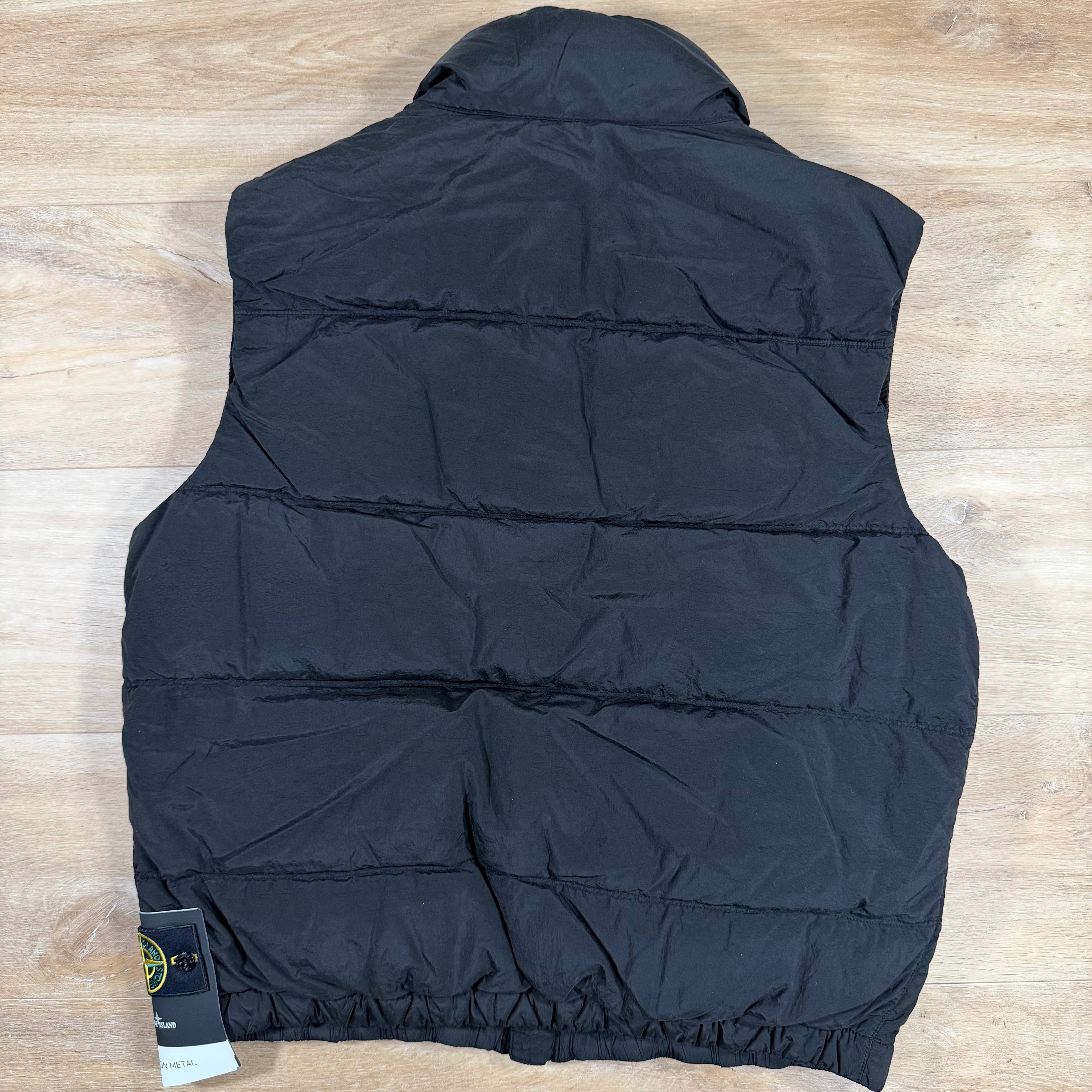 Stone Island Nylon Metal Down Vest in Black