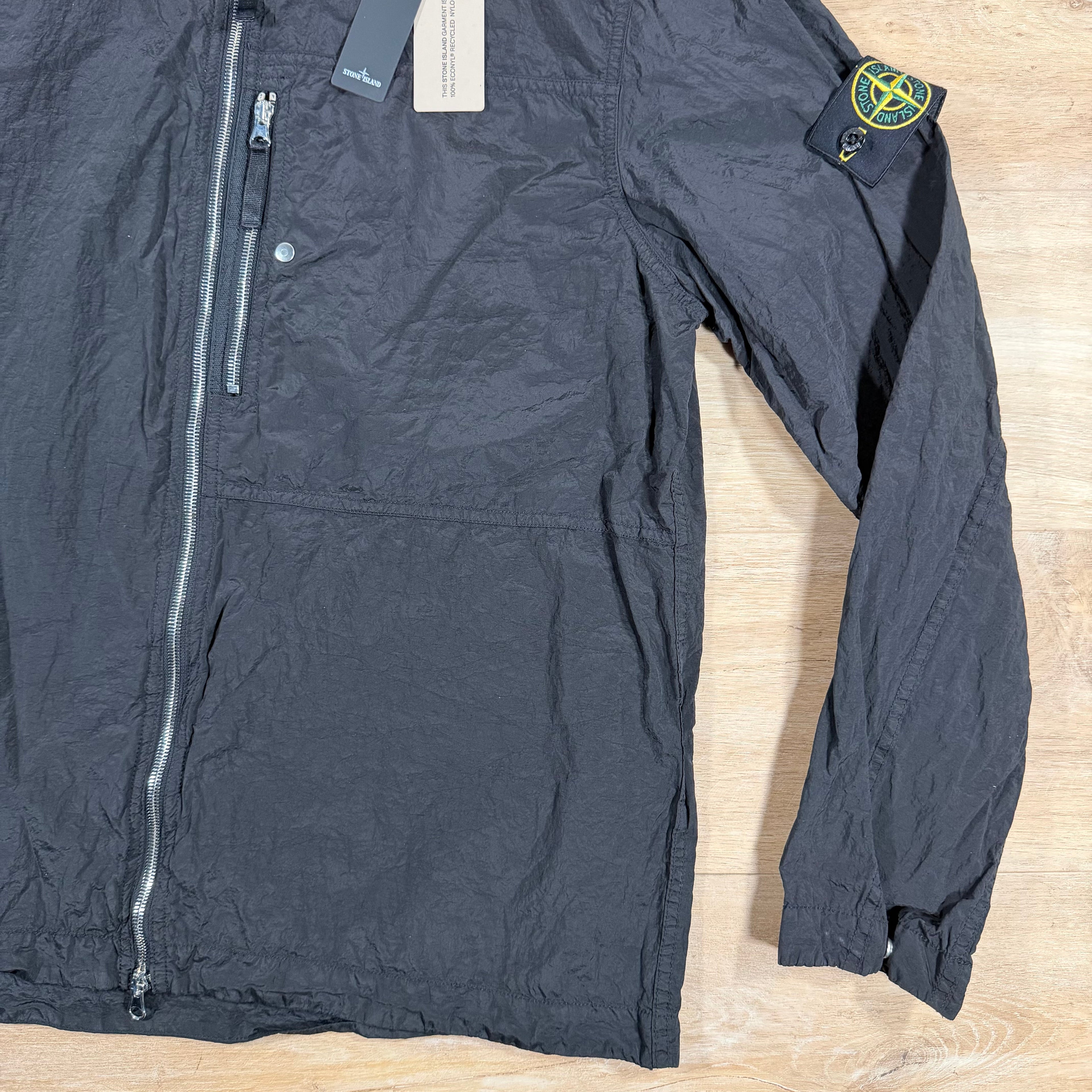 Stone Island Nylon Metal Overshirt in Black