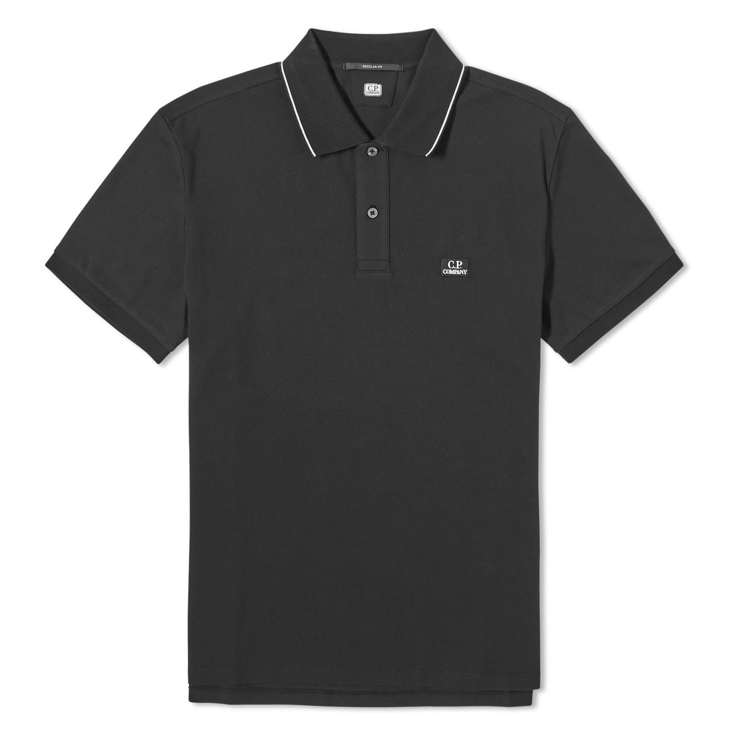 Cp Company 097A Regular Fit Polo Shirt in Black