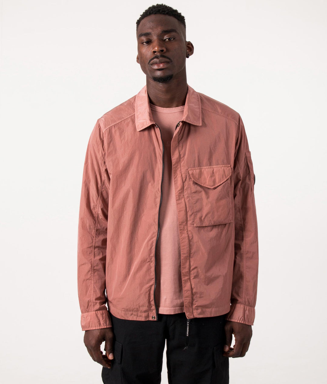 Cp Company Chrome-R Overshirt In Cedar Wood