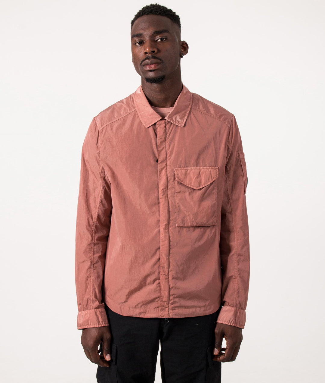 Cp Company Chrome-R Overshirt In Cedar Wood