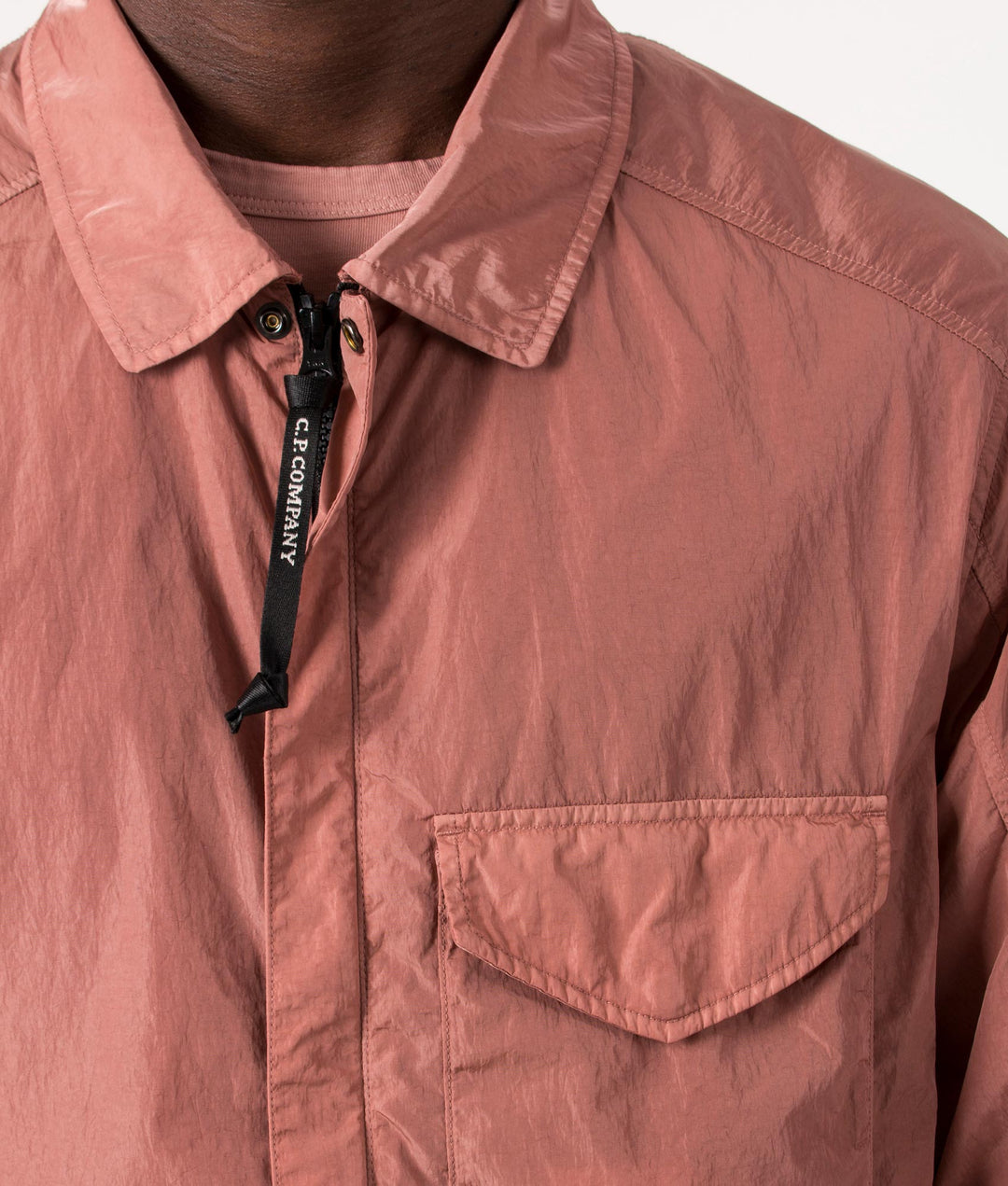 Cp Company Chrome-R Overshirt In Cedar Wood