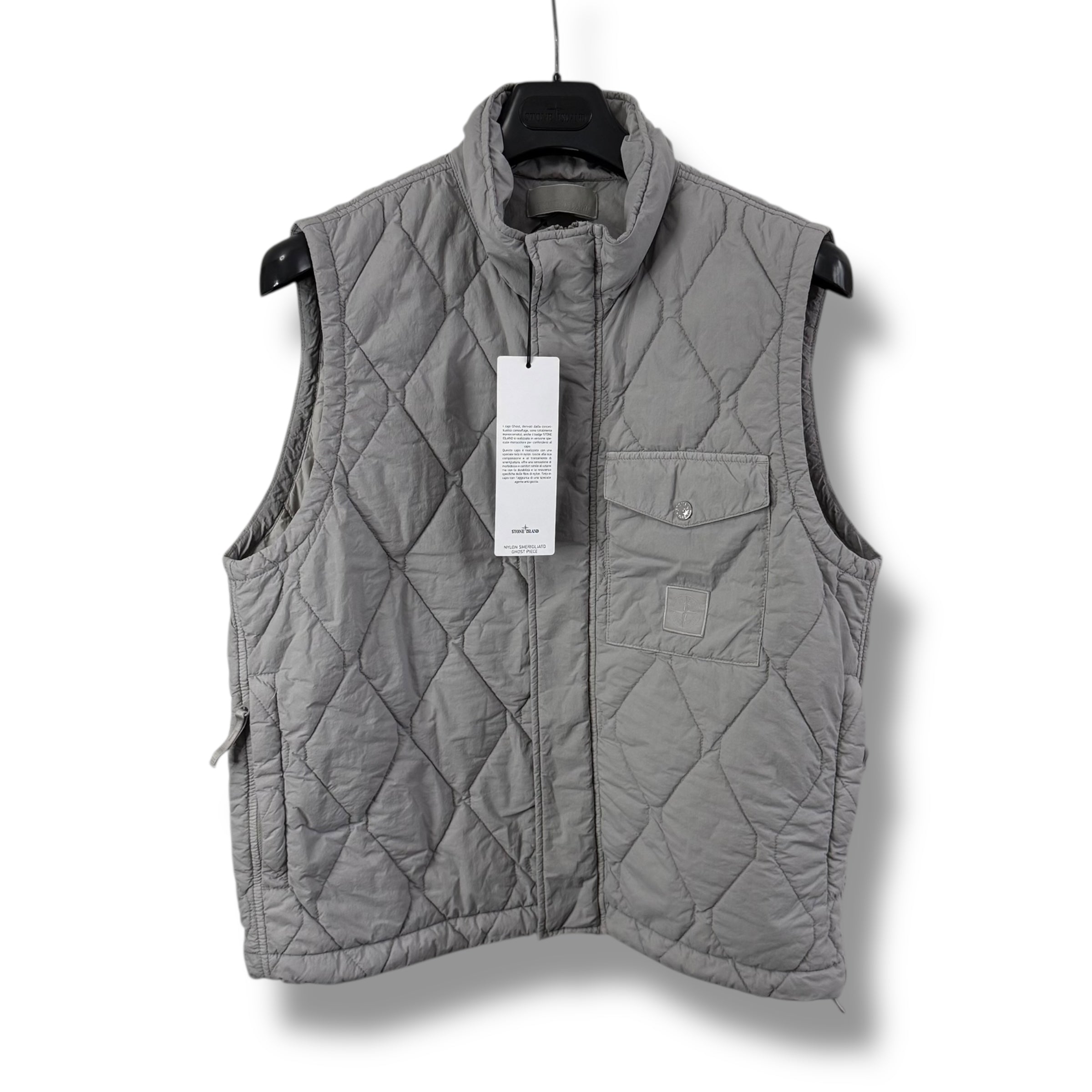 Stone Island Smerigliato Ghost Piece Gilet (L, 23”)