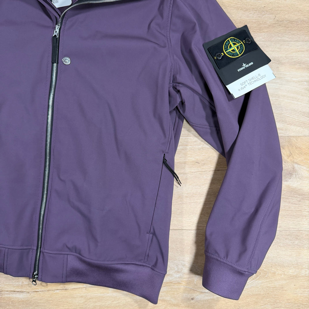 Stone Island Soft Shell-R Jacket in Amaranth