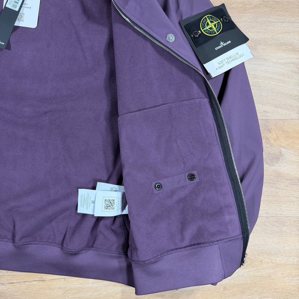 Stone Island Soft Shell-R Jacket in Amaranth