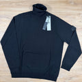 Stone Island Ghost Pure Light RWS Wool Turtleneck Jumper in Black