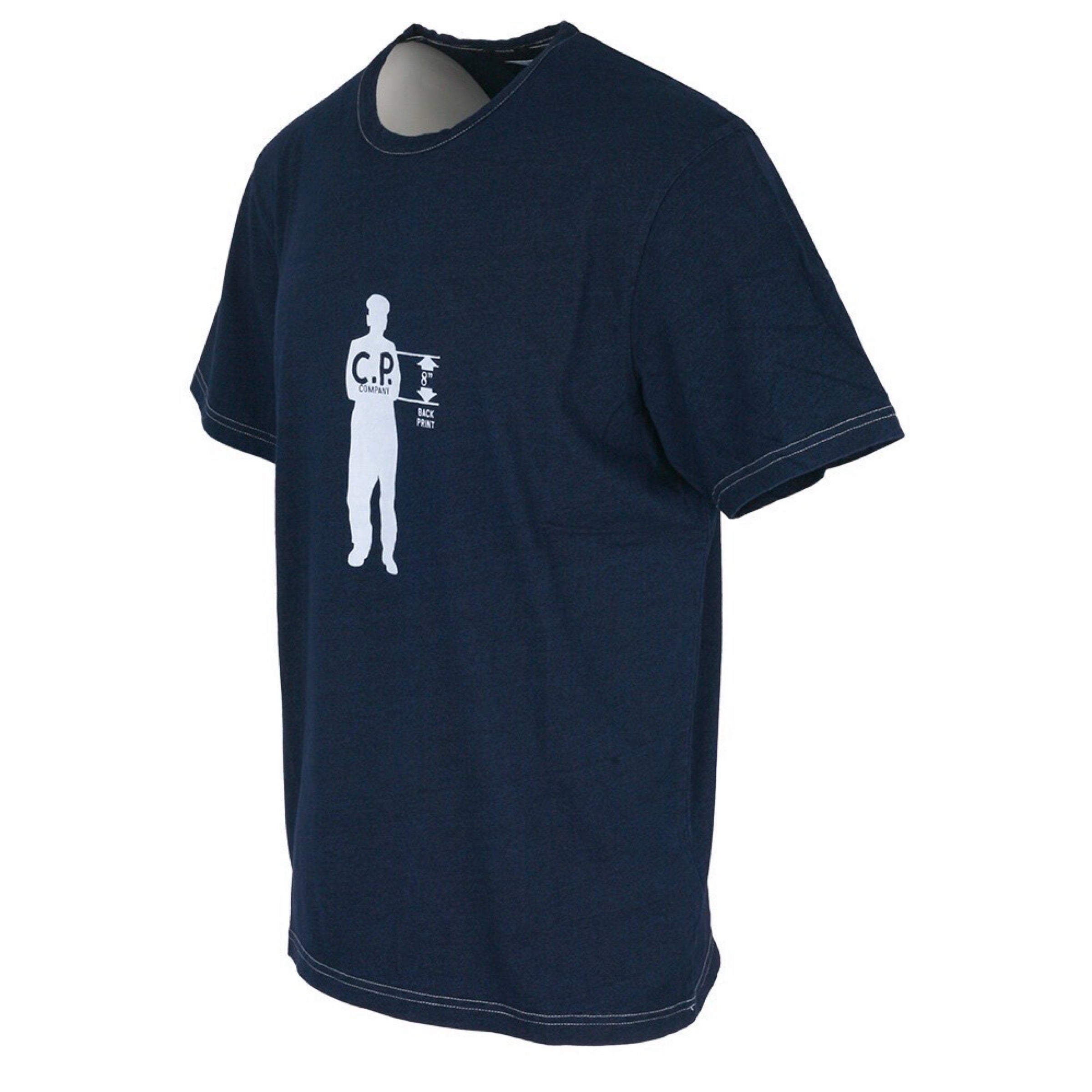 Cp Company Indigo Jersey Sailor Logo T-Shirt Dark Blue