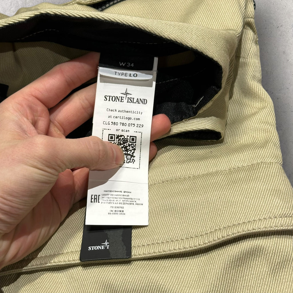 Stone Island Wide Leg Cargo Trousers 34