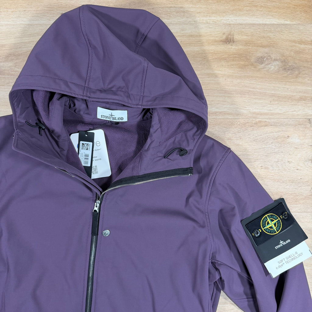 Stone Island Soft Shell-R Jacket in Amaranth