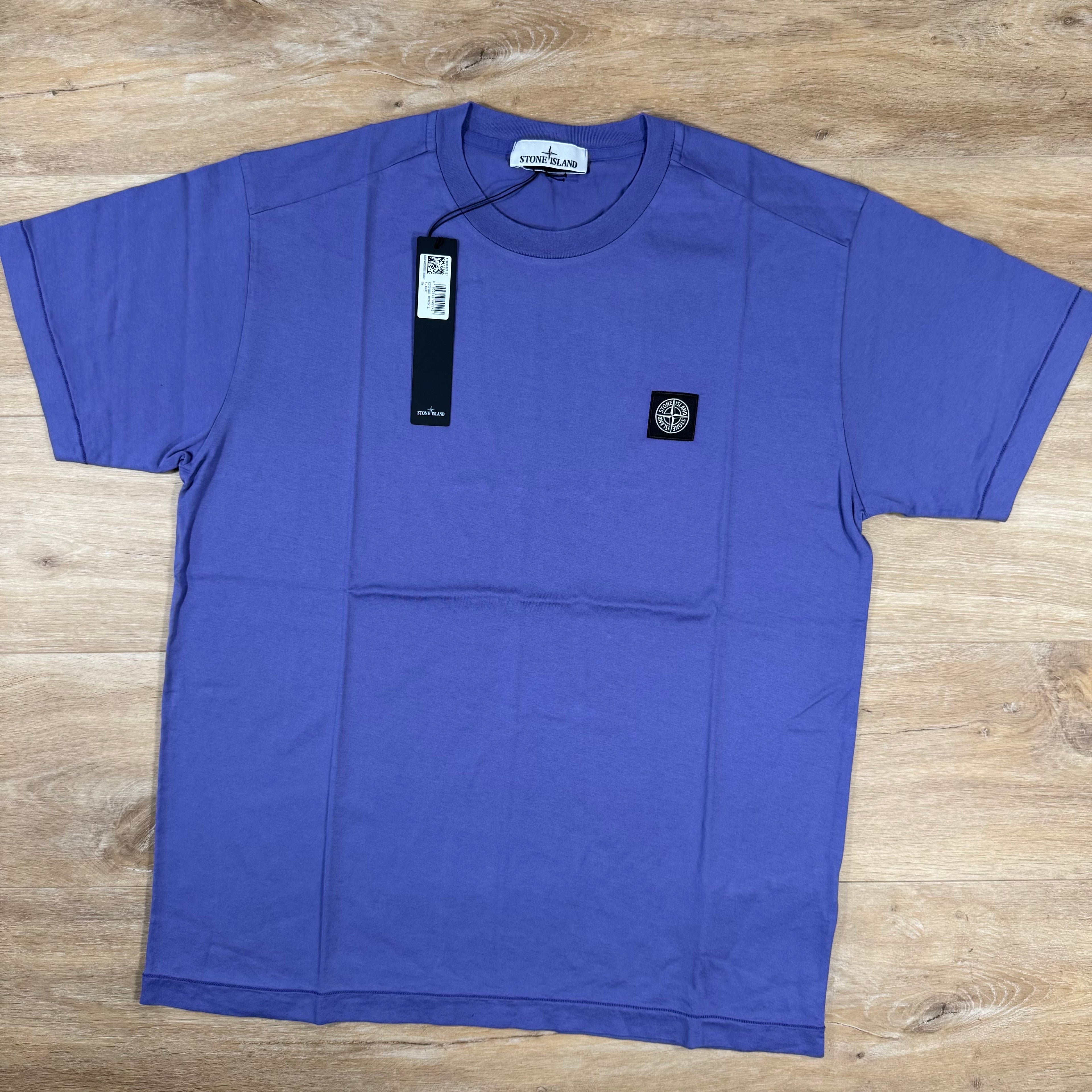 Stone Island Patch Logo T-Shirt in Lavender