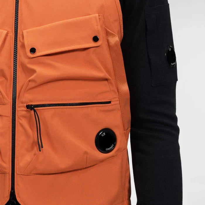 Cp Company Shell-R Lens Gilet Harvest Pumpkin